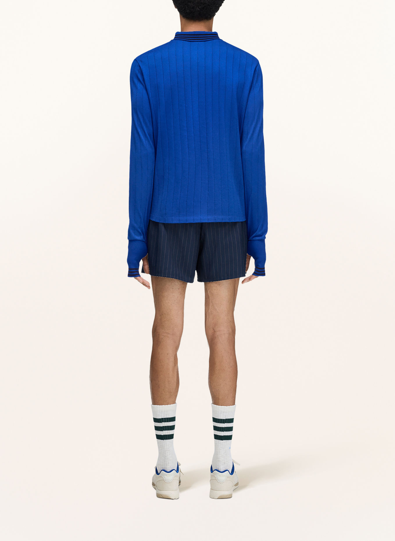 adidas Originals Long-sleeve shirt KNIT FOOTBALL: BLUE / BLACK