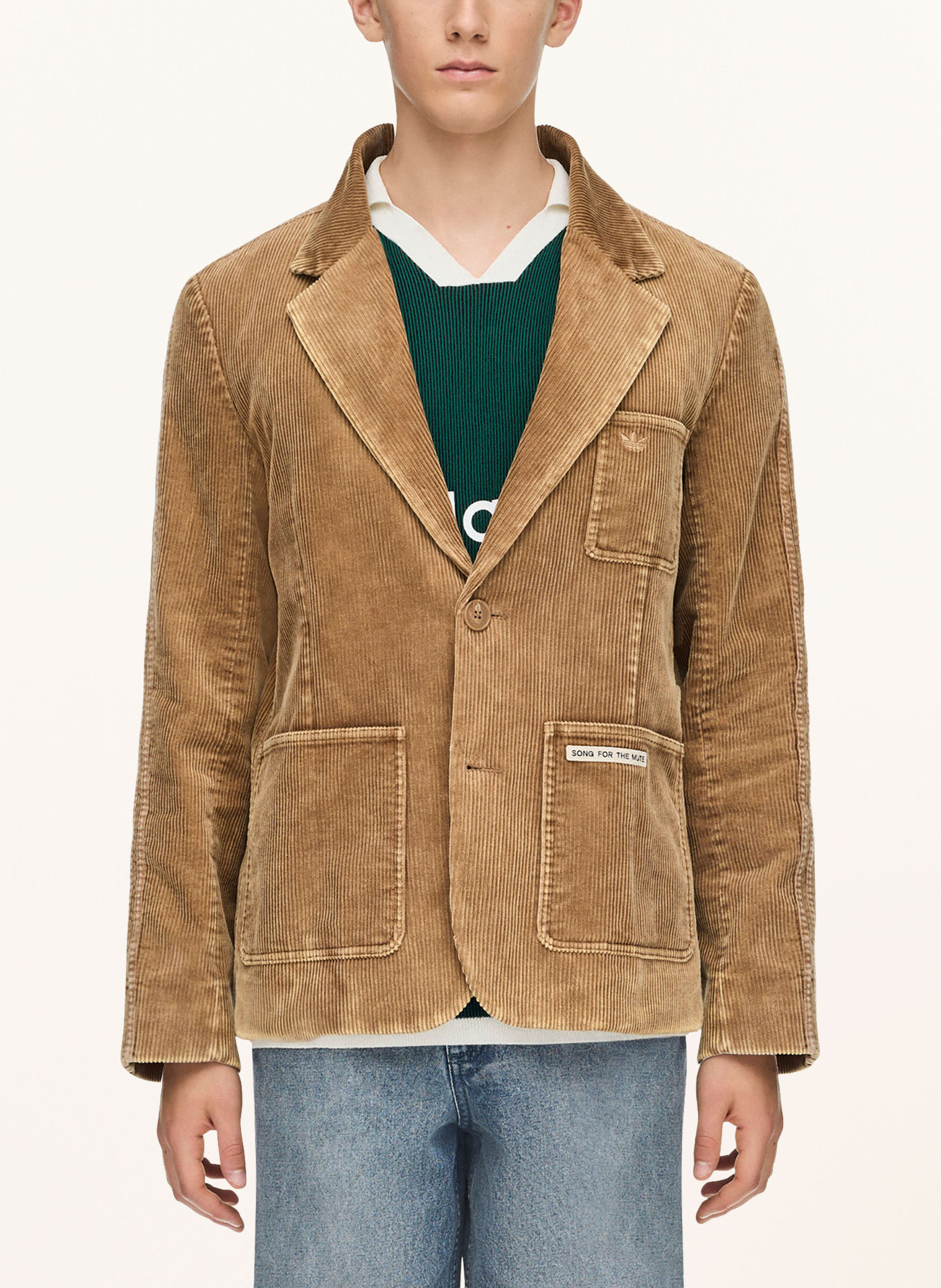 adidas Originals Corduroy colbert ADI008: COGNAC