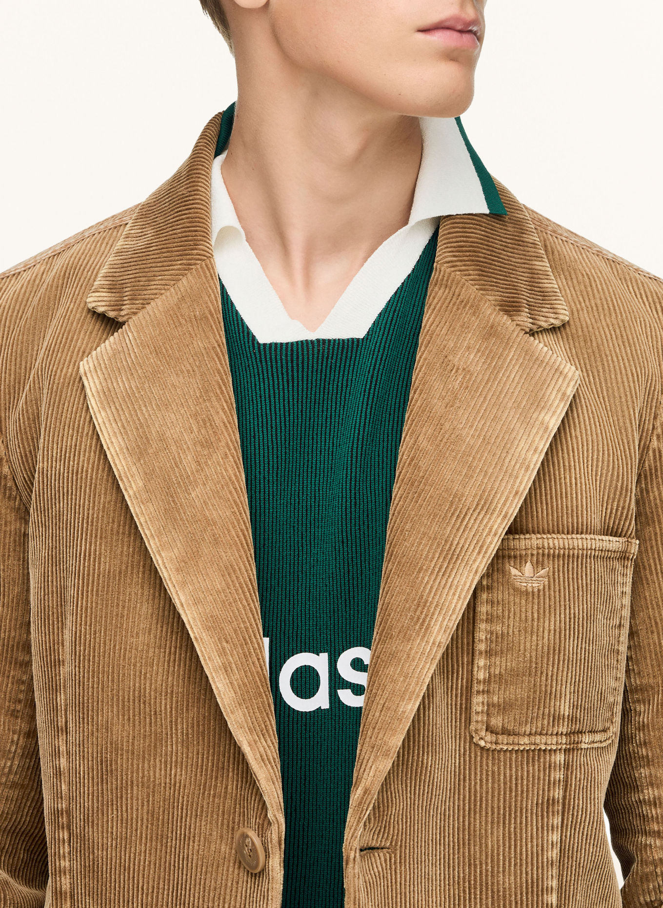 adidas Originals Corduroy colbert ADI008: COGNAC