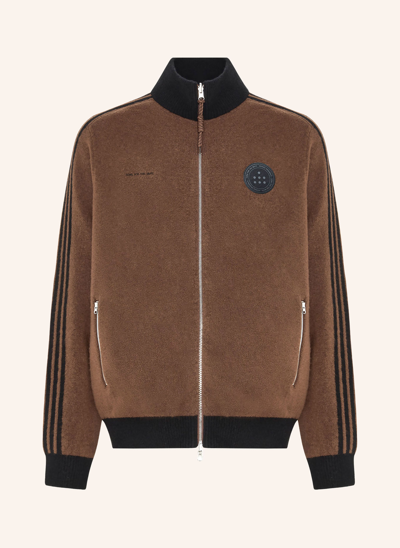 adidas Originals Cardigan ADI008: BROWN / BLACK