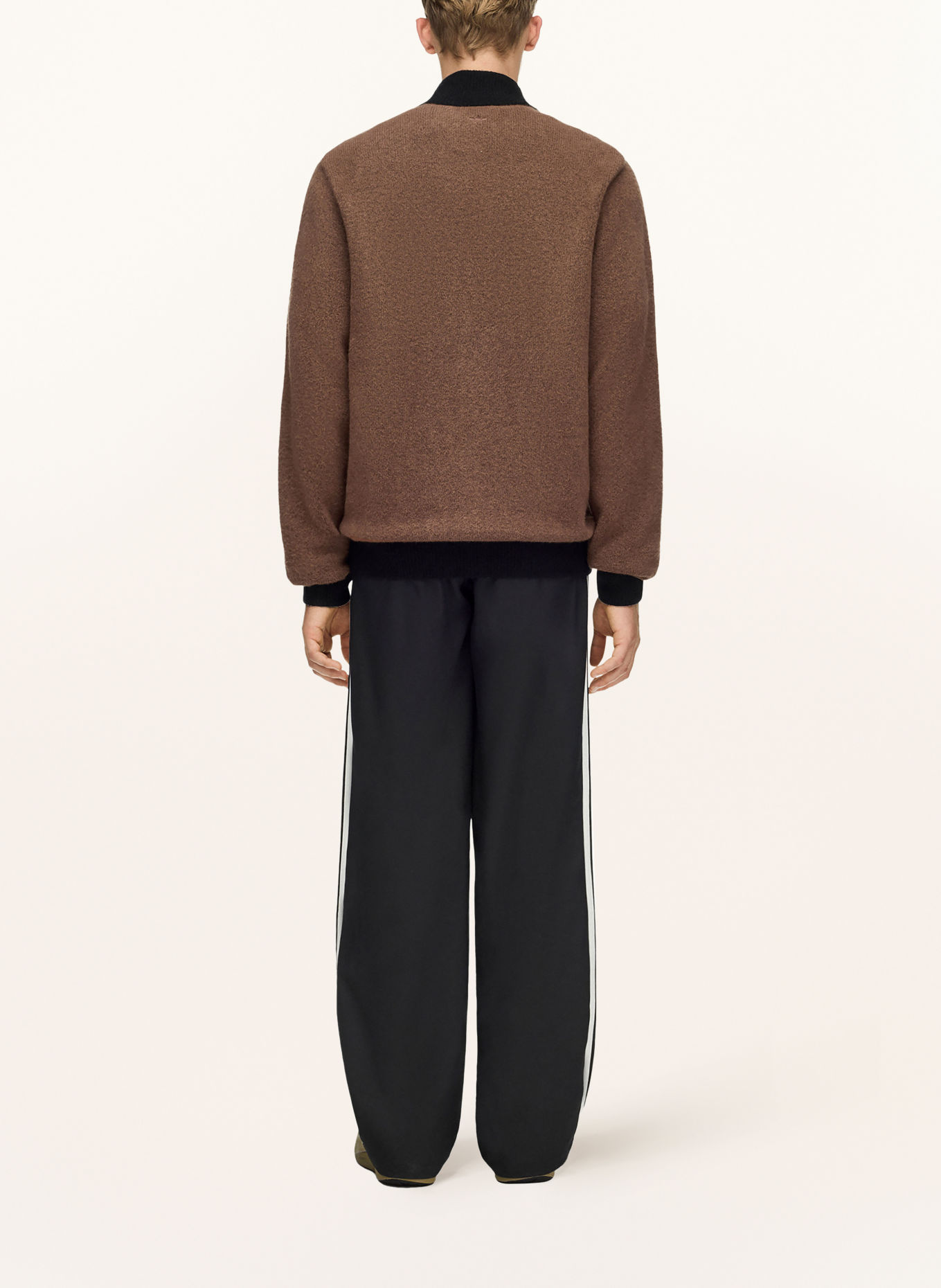 adidas Originals Cardigan ADI008: BROWN / BLACK