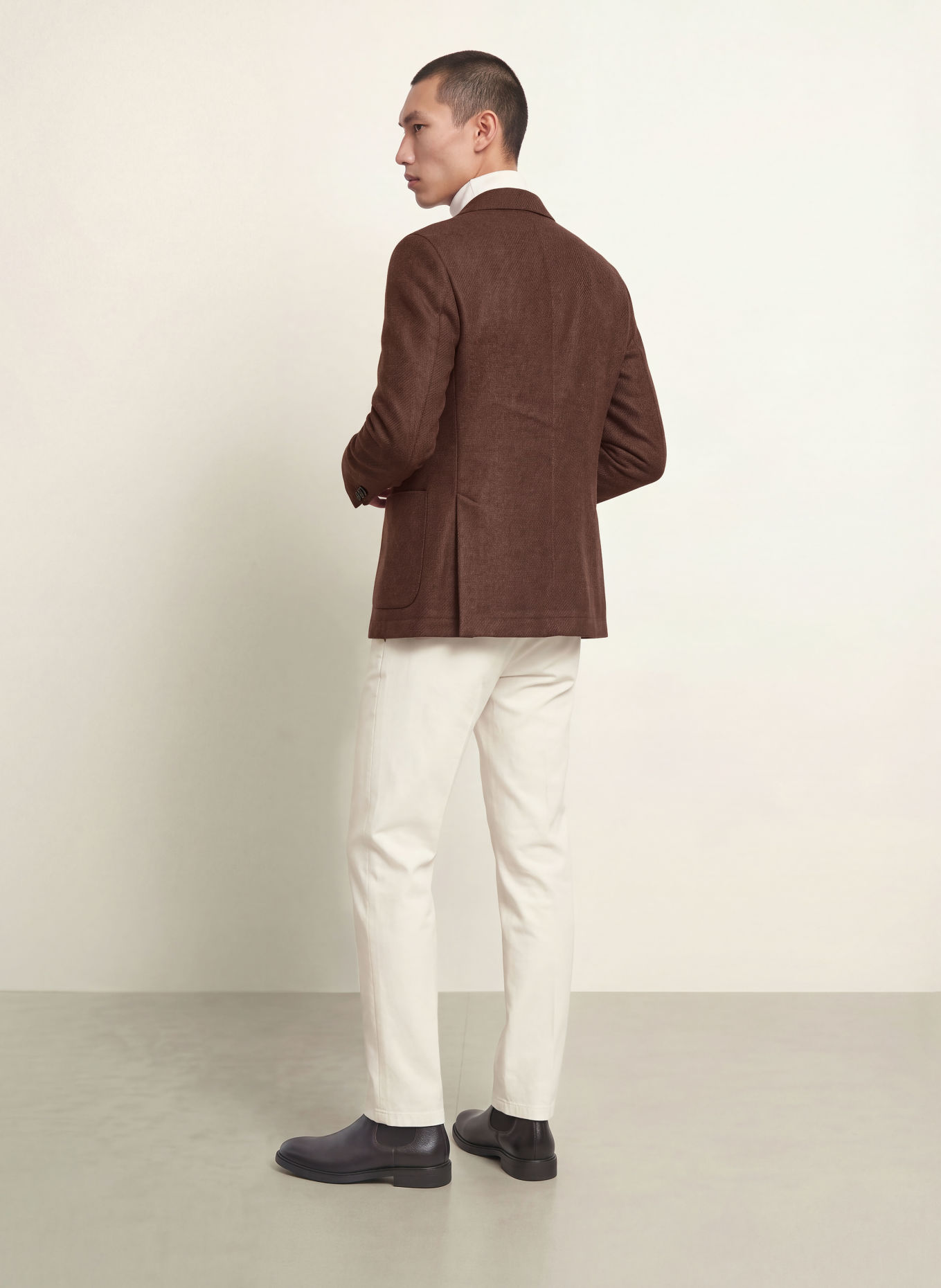 CIRCOLO 1901 Slim-Fit Jersey Blazer: BROWN