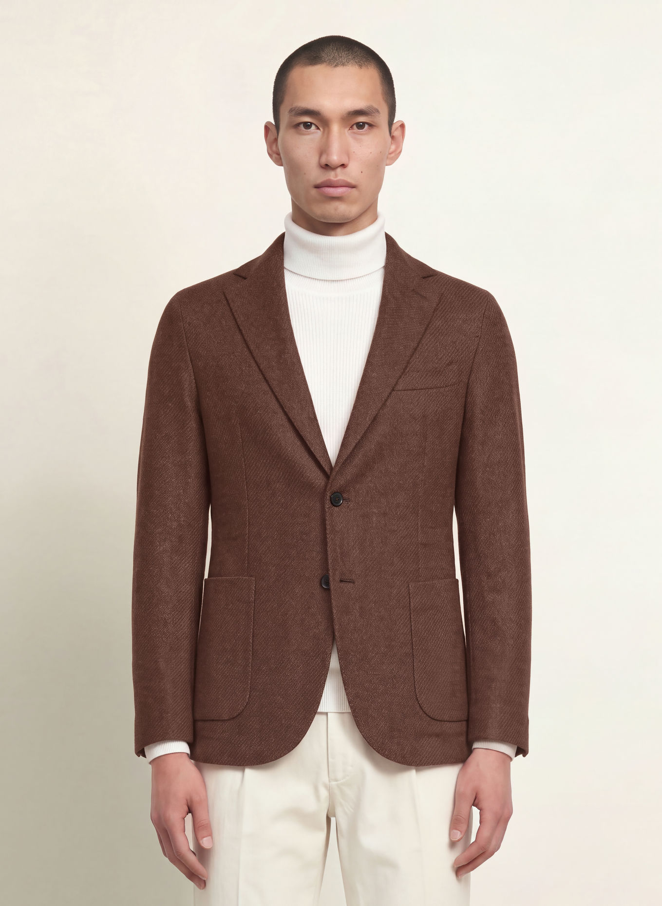 CIRCOLO 1901 Slim-Fit Jersey Blazer: BROWN