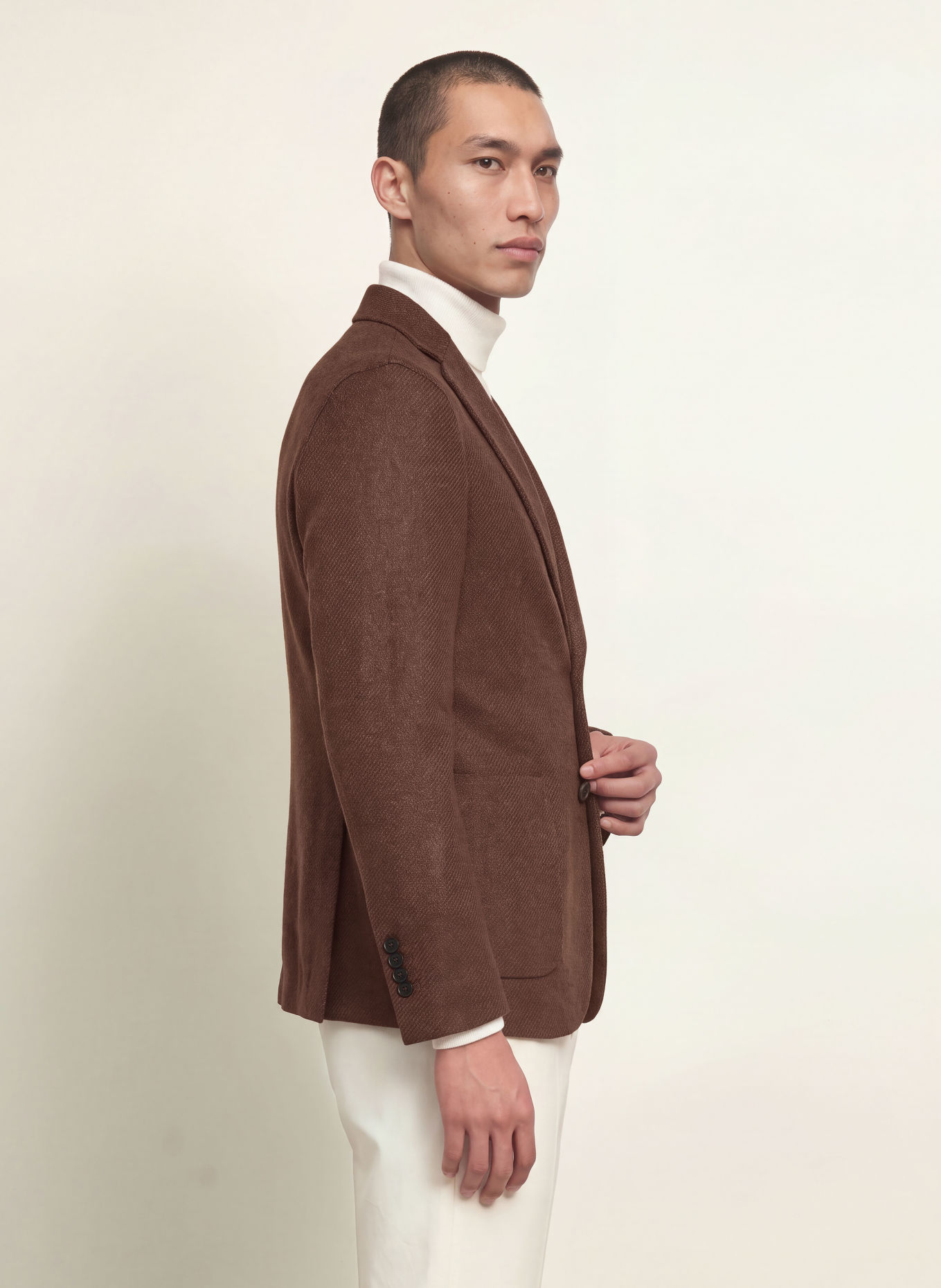 CIRCOLO 1901 Slim-Fit Jersey Blazer: BROWN