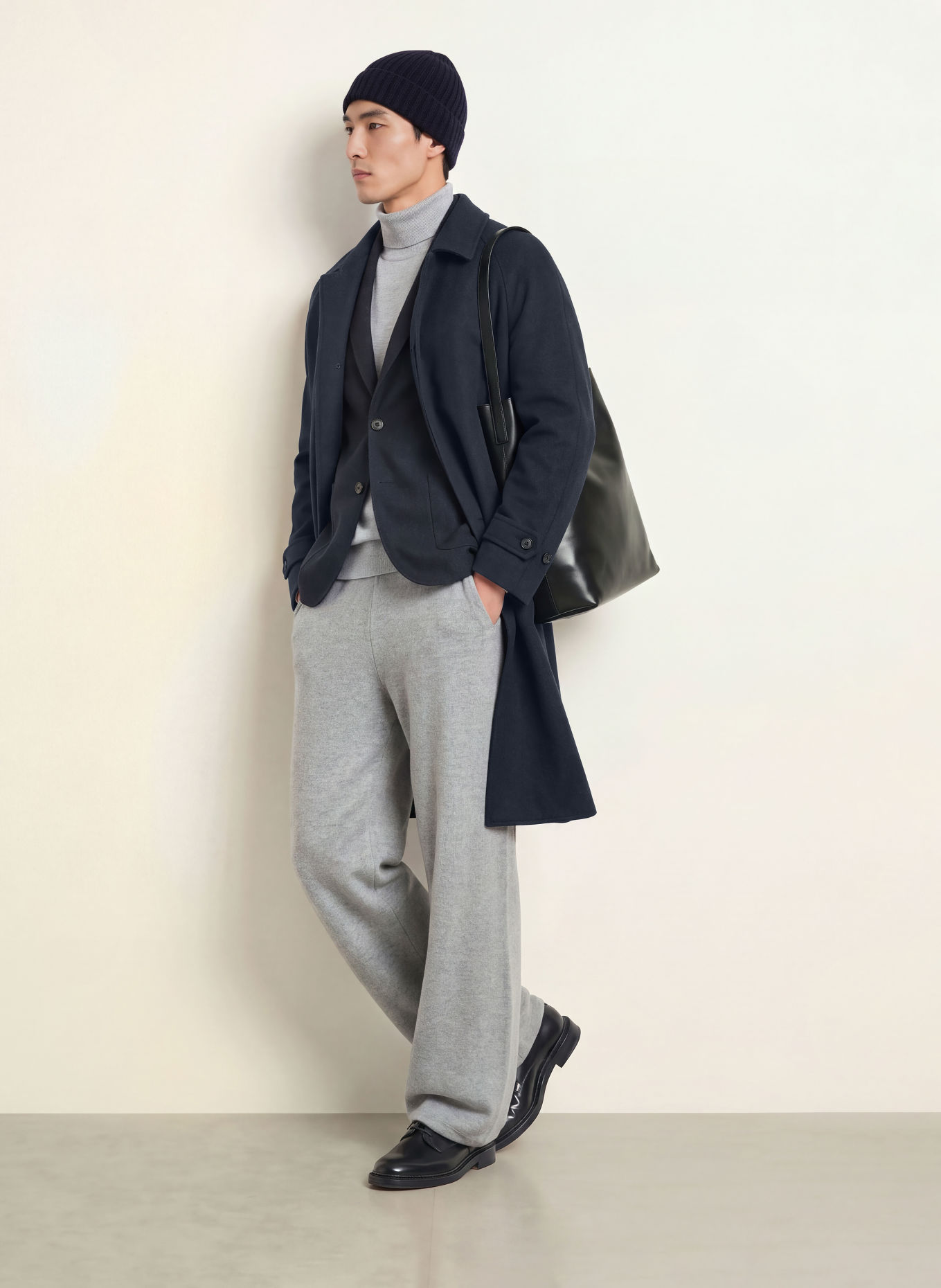 CIRCOLO 1901 Wool coat: DARK BLUE