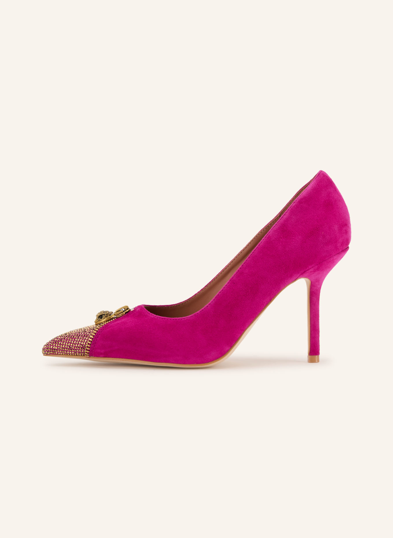 KURT GEIGER Pumps mit Schmucksteinen: FUCHSIA / GOLD