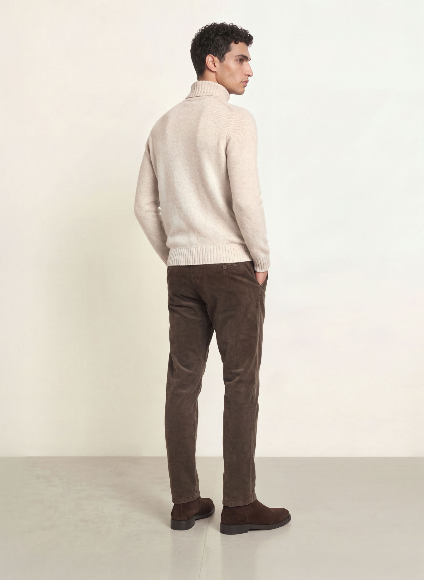 MAERZ MUENCHEN Pull à col roulé: GRIS CLAIR