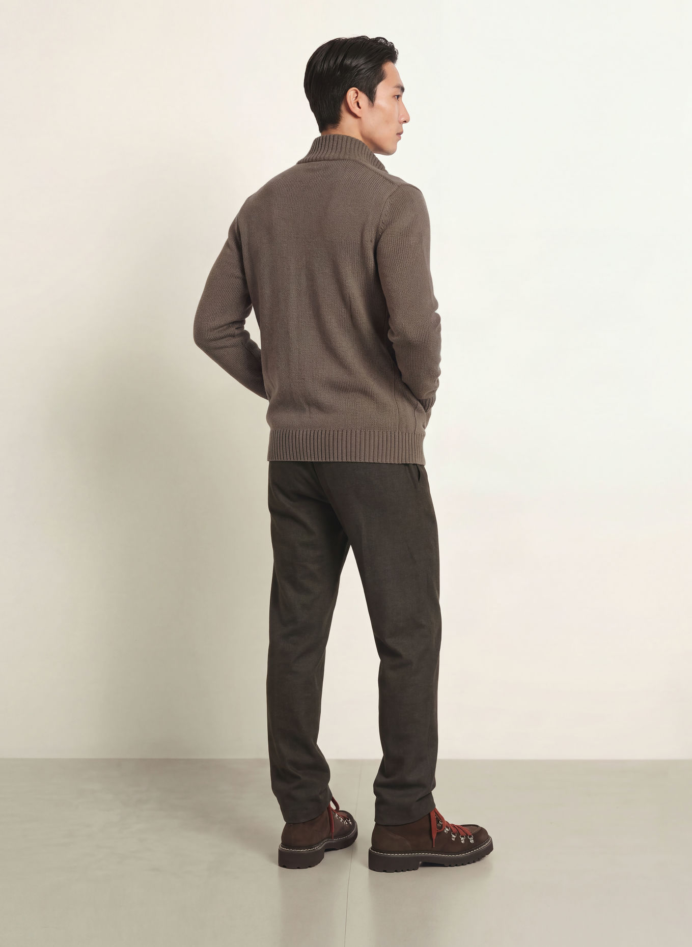 MAERZ MUENCHEN Cardigan: TAUPE