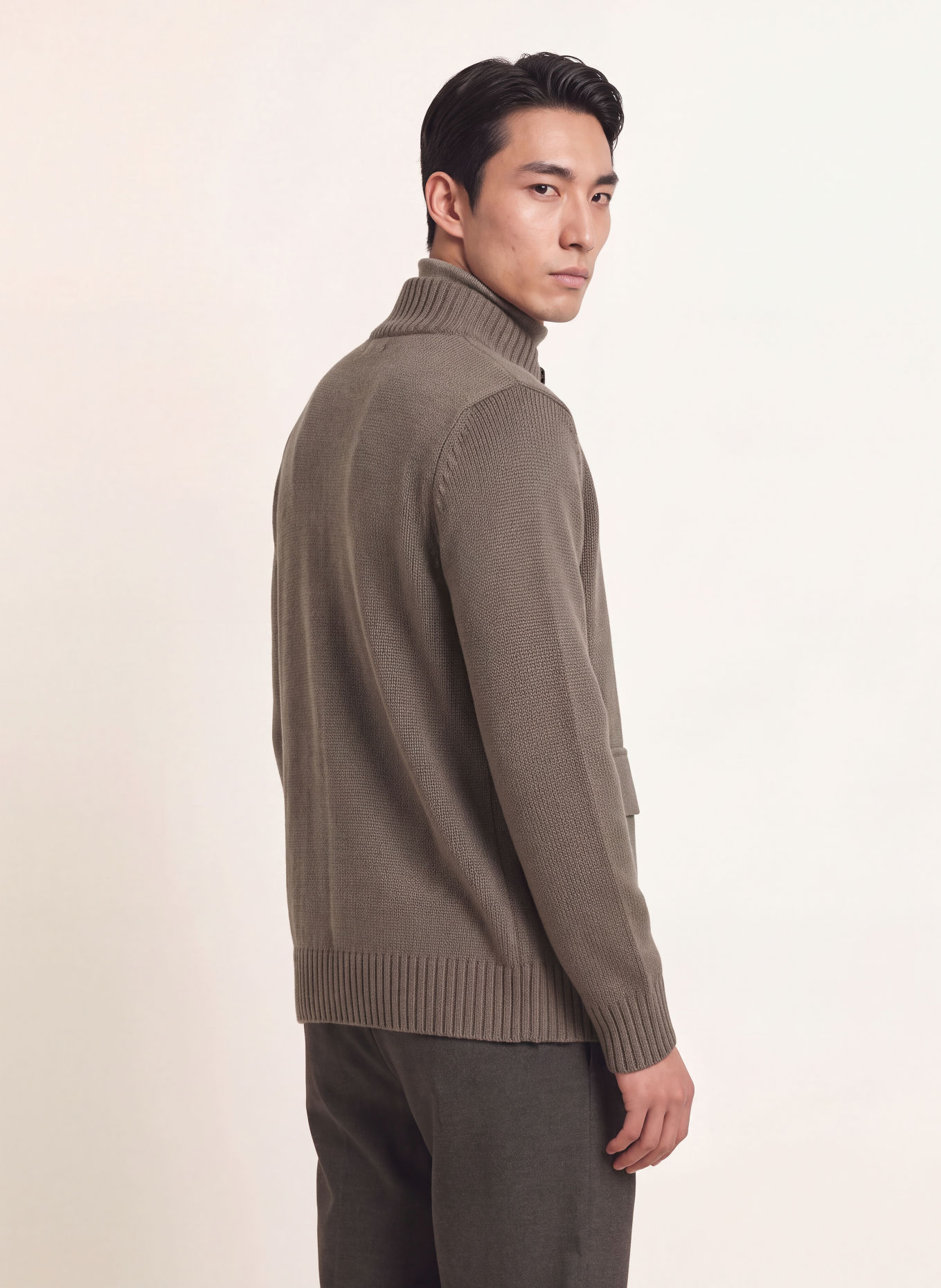 MAERZ MUENCHEN Cardigan: TAUPE