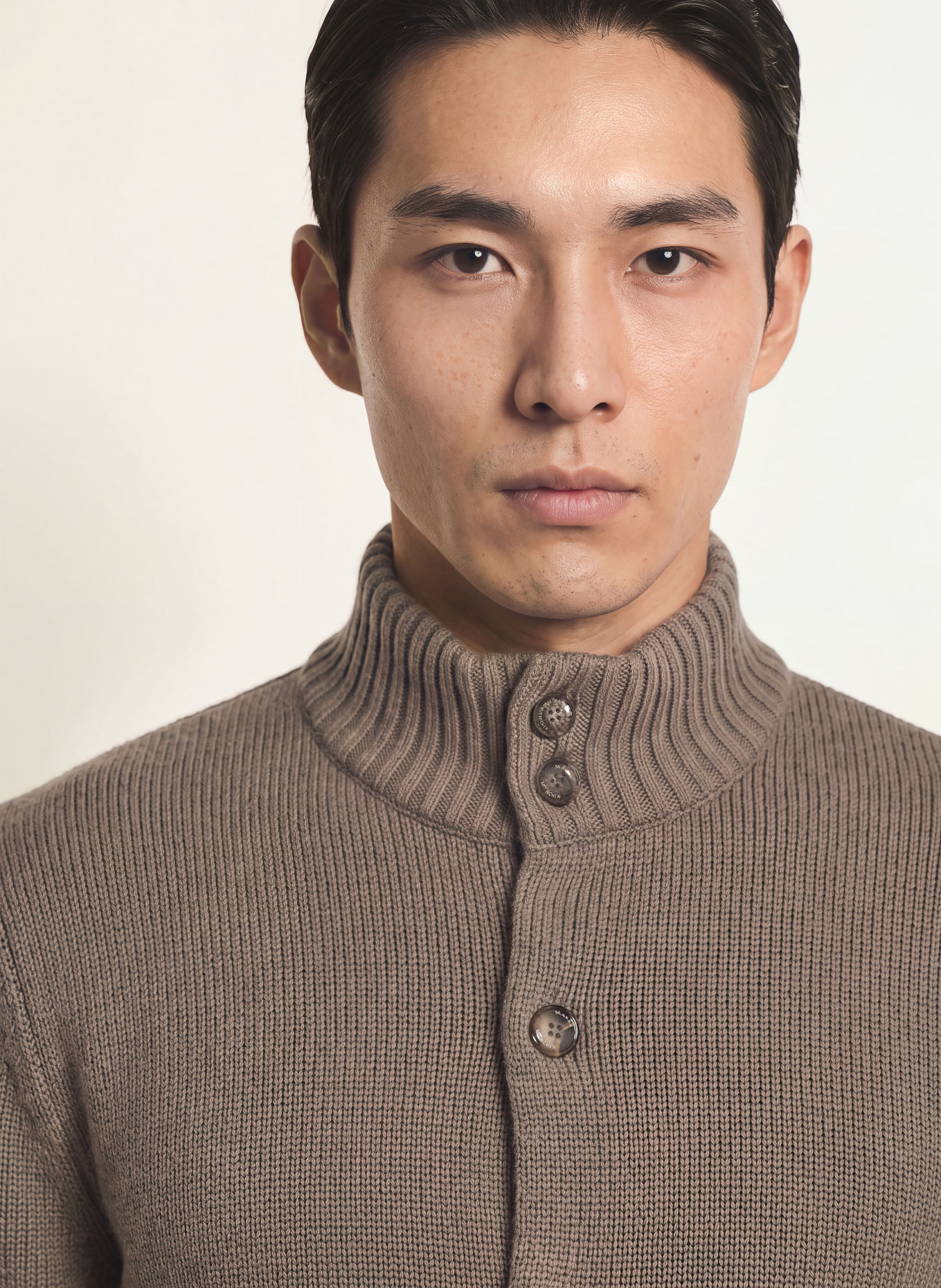MAERZ MUENCHEN Cardigan: TAUPE