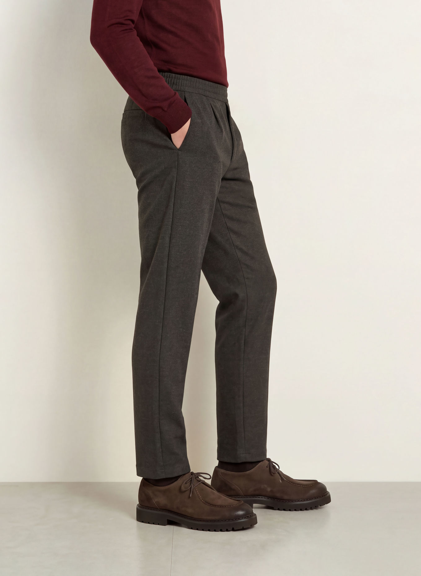 MAERZ MUENCHEN Hose Regular Fit: DUNKELBRAUN