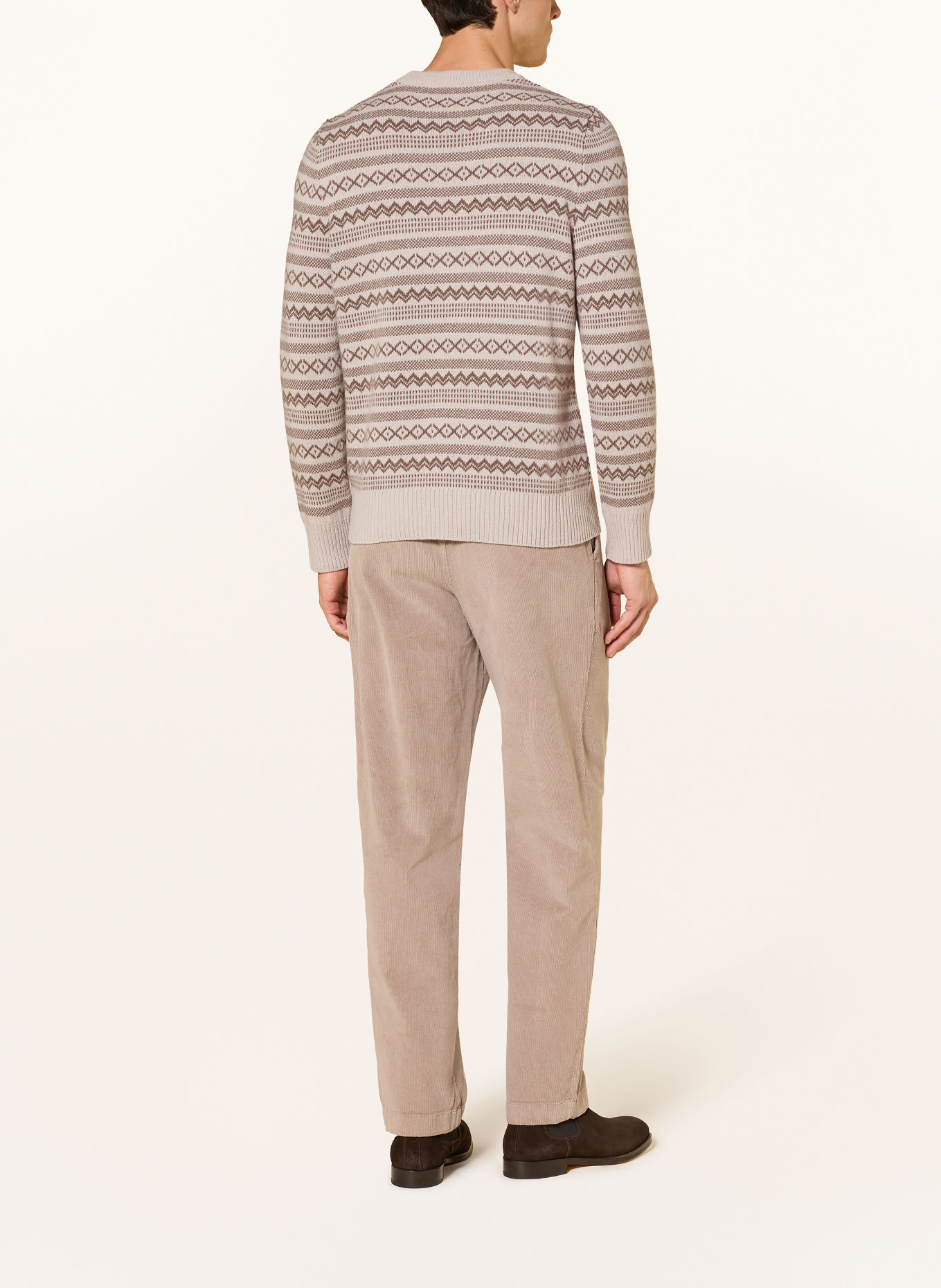 MAERZ MUENCHEN Merino wool sweaters: TAUPE / BEIGE