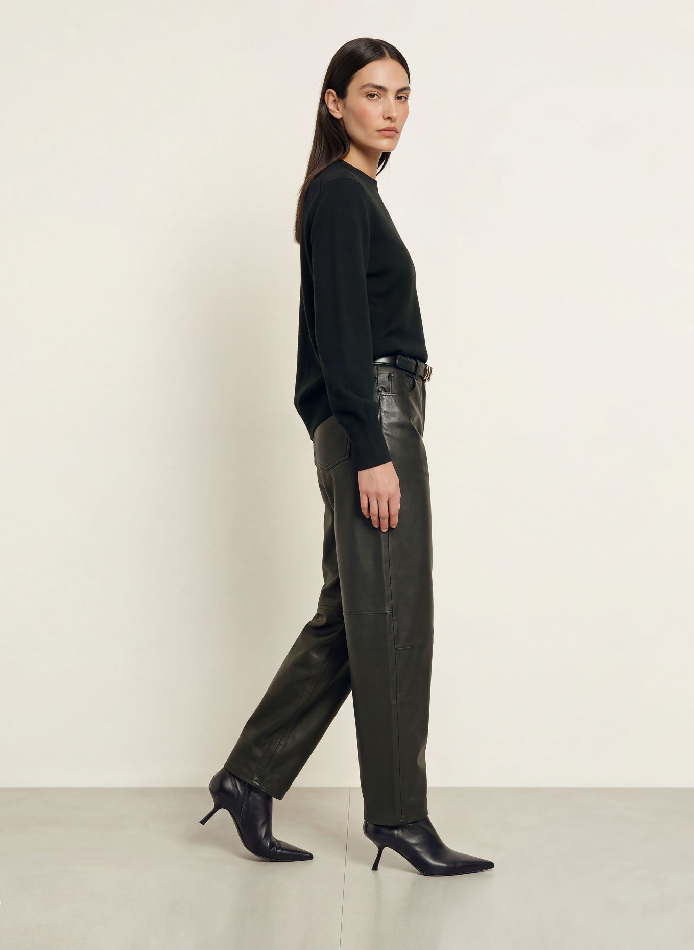 ALMADA LABEL CECILE Cashmere Sweater: BLACK