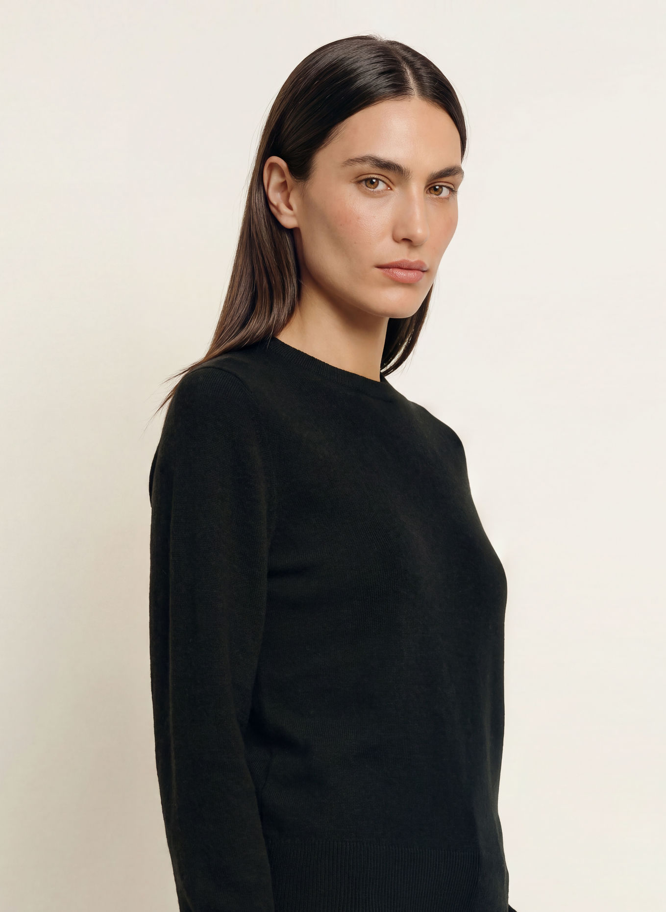 ALMADA LABEL CECILE Cashmere Sweater: BLACK
