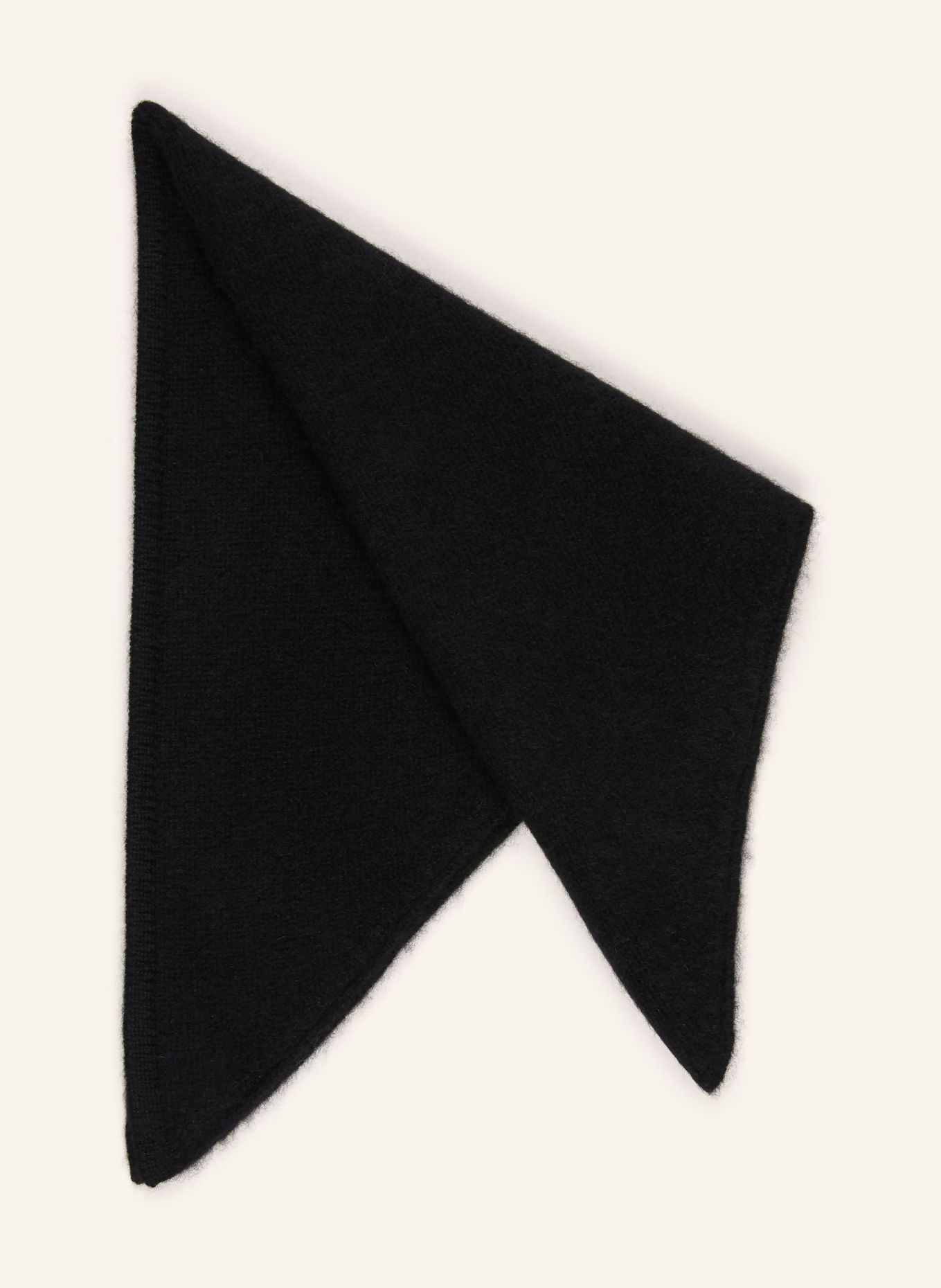 ALMADA LABEL BINI triangular scarf made of cashmere: BLACK