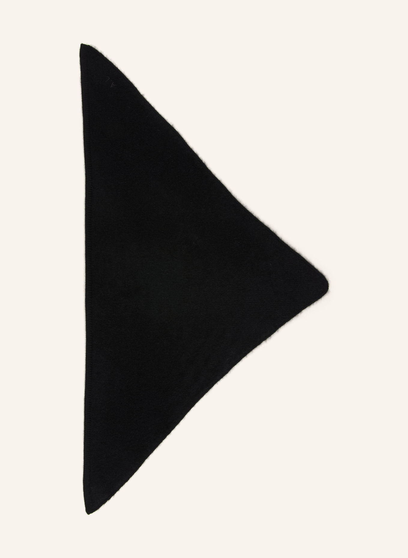 ALMADA LABEL BINI triangular scarf made of cashmere: BLACK