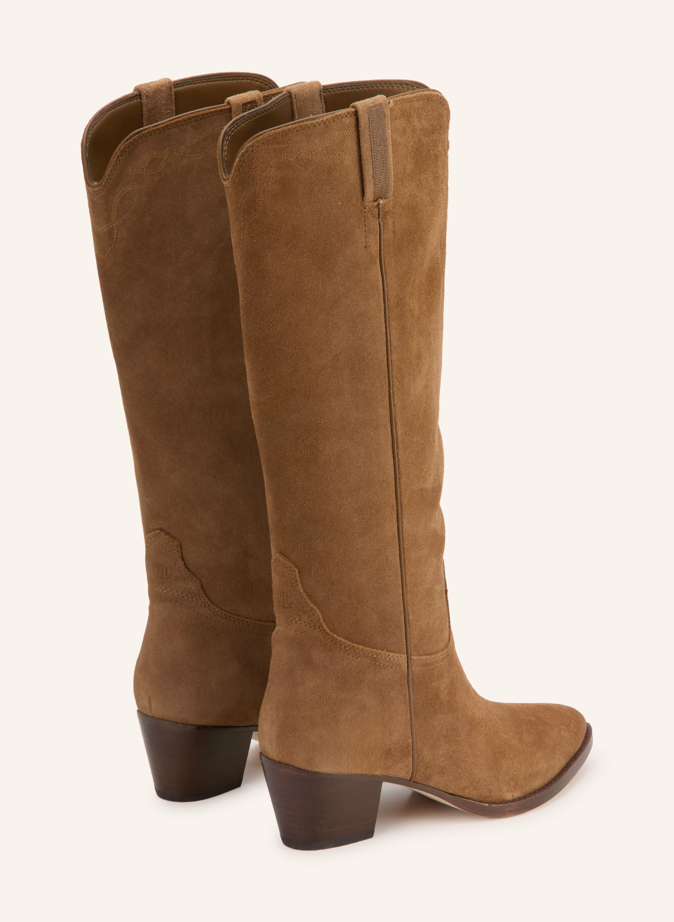 LAUREN RALPH LAUREN Cowboy Boots: HELLBRAUN