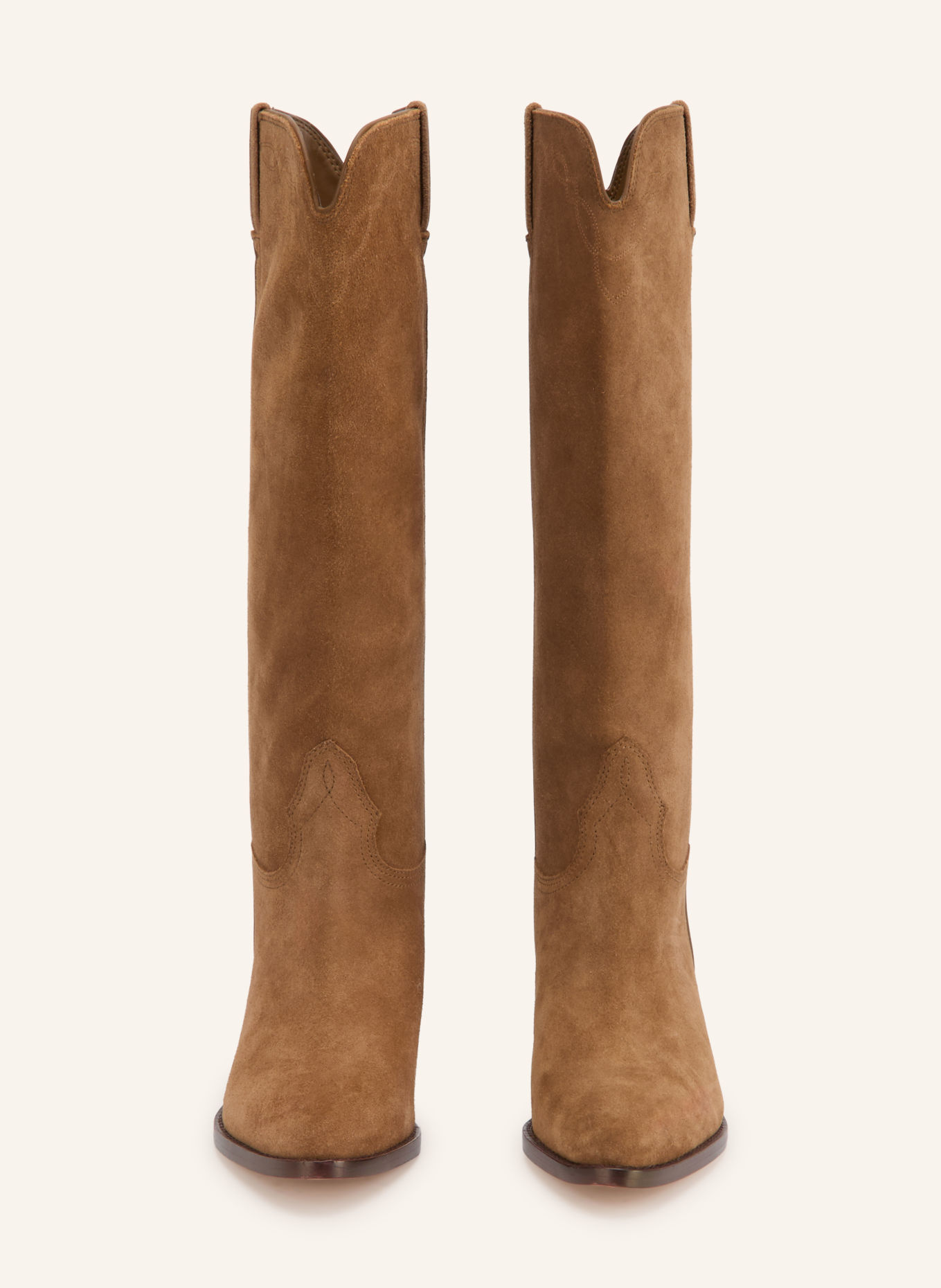 LAUREN RALPH LAUREN Cowboy Boots: HELLBRAUN