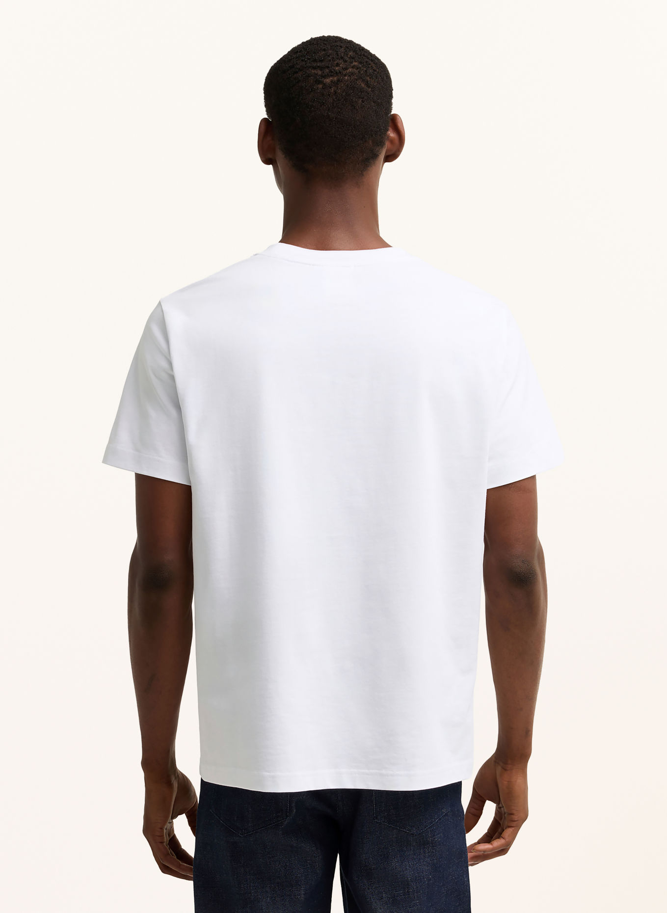 Barbour T-Shirt: WEISS / CAMEL / OLIV