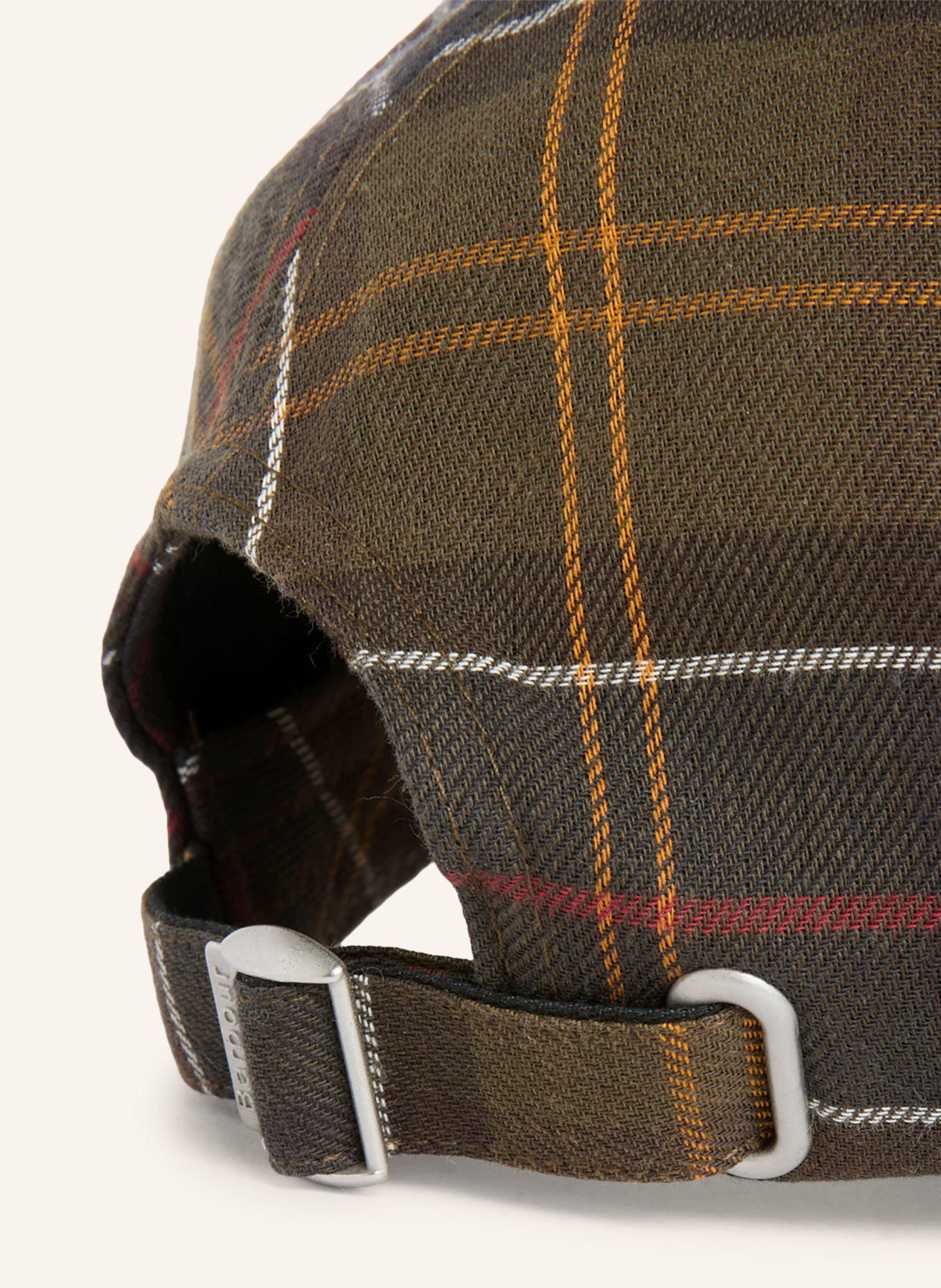 Barbour Cap: OLIV / ROT / ORANGE