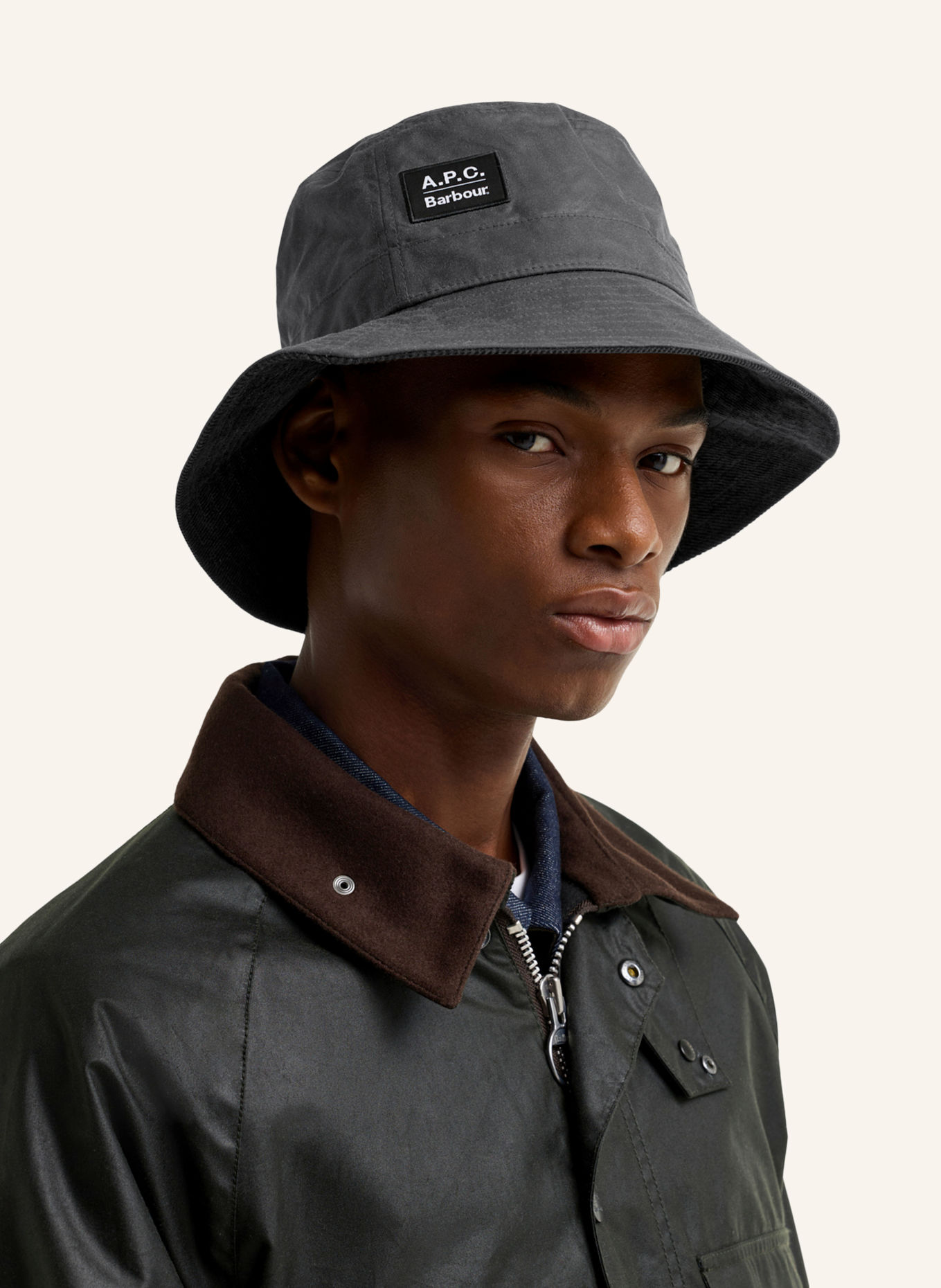 Barbour Bucket-Hat: SCHWARZ