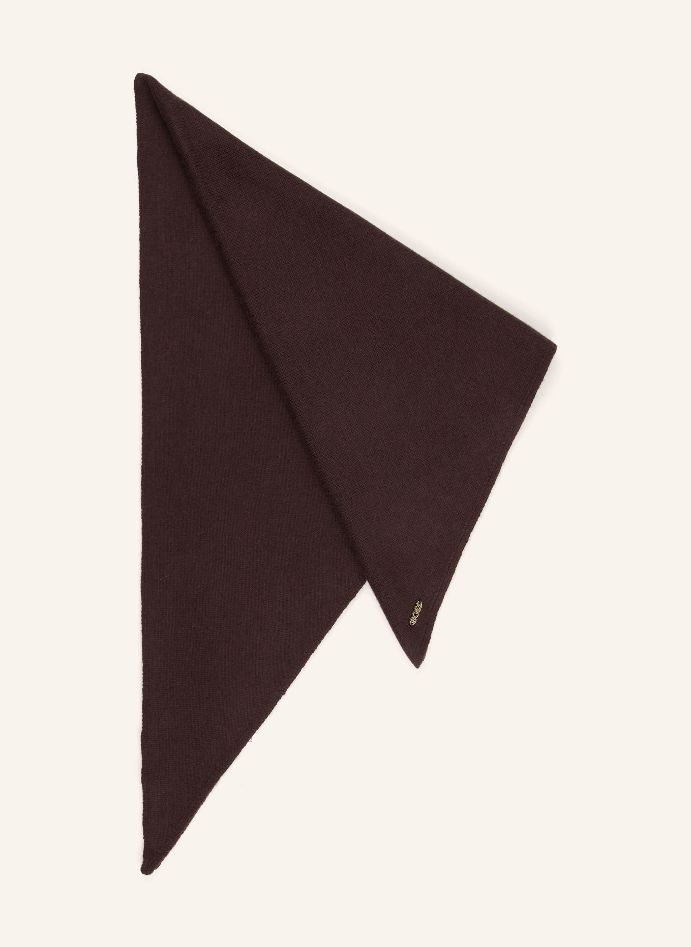 BOSS LANCETTA Triangular scarf: DARK BROWN