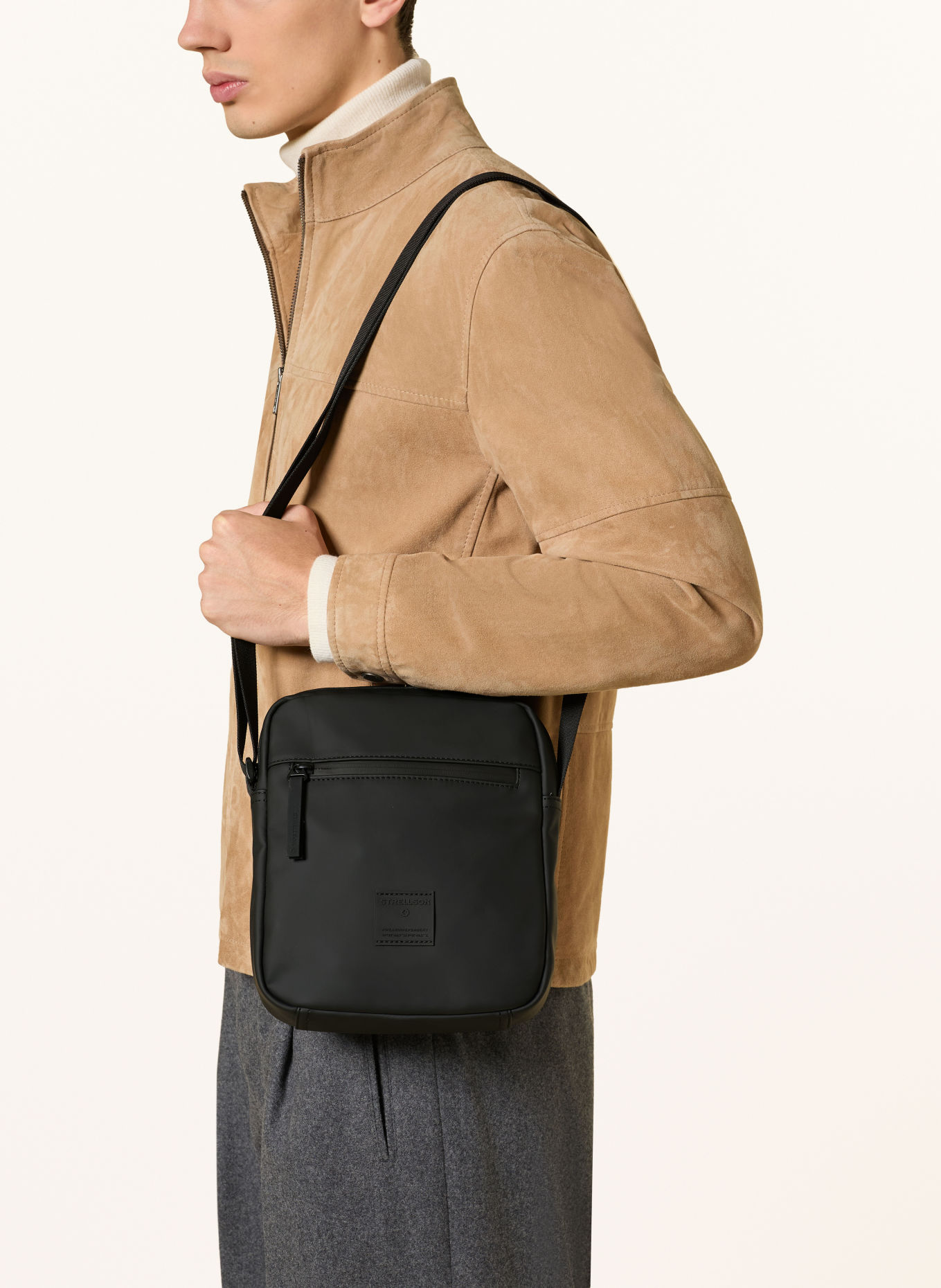 STRELLSON BLACKPOOL MARCUS Crossbody bag: BLACK