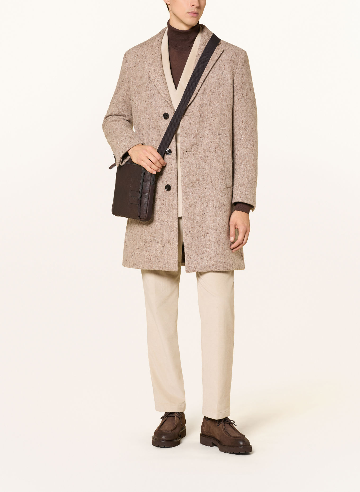 STRELLSON HYDE PARK BRIAN Shoulder bag: DARK BROWN