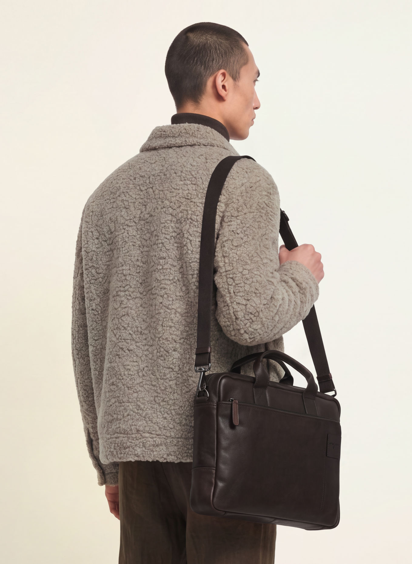 STRELLSON HYDE PARK 1.0 CHARLES Briefcase: DARK BROWN / SILVER