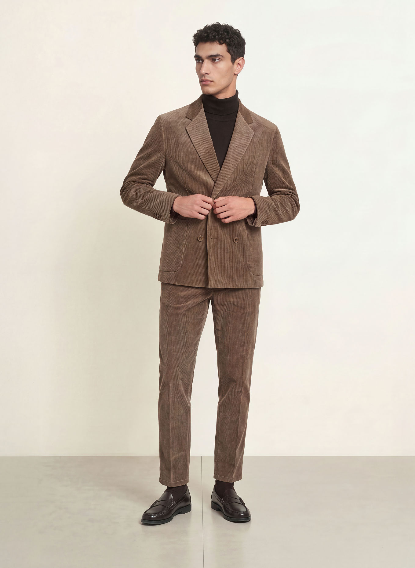 DRYKORN Veste en velours côtelé DOMARO, coupe décontractée: 1205 braun