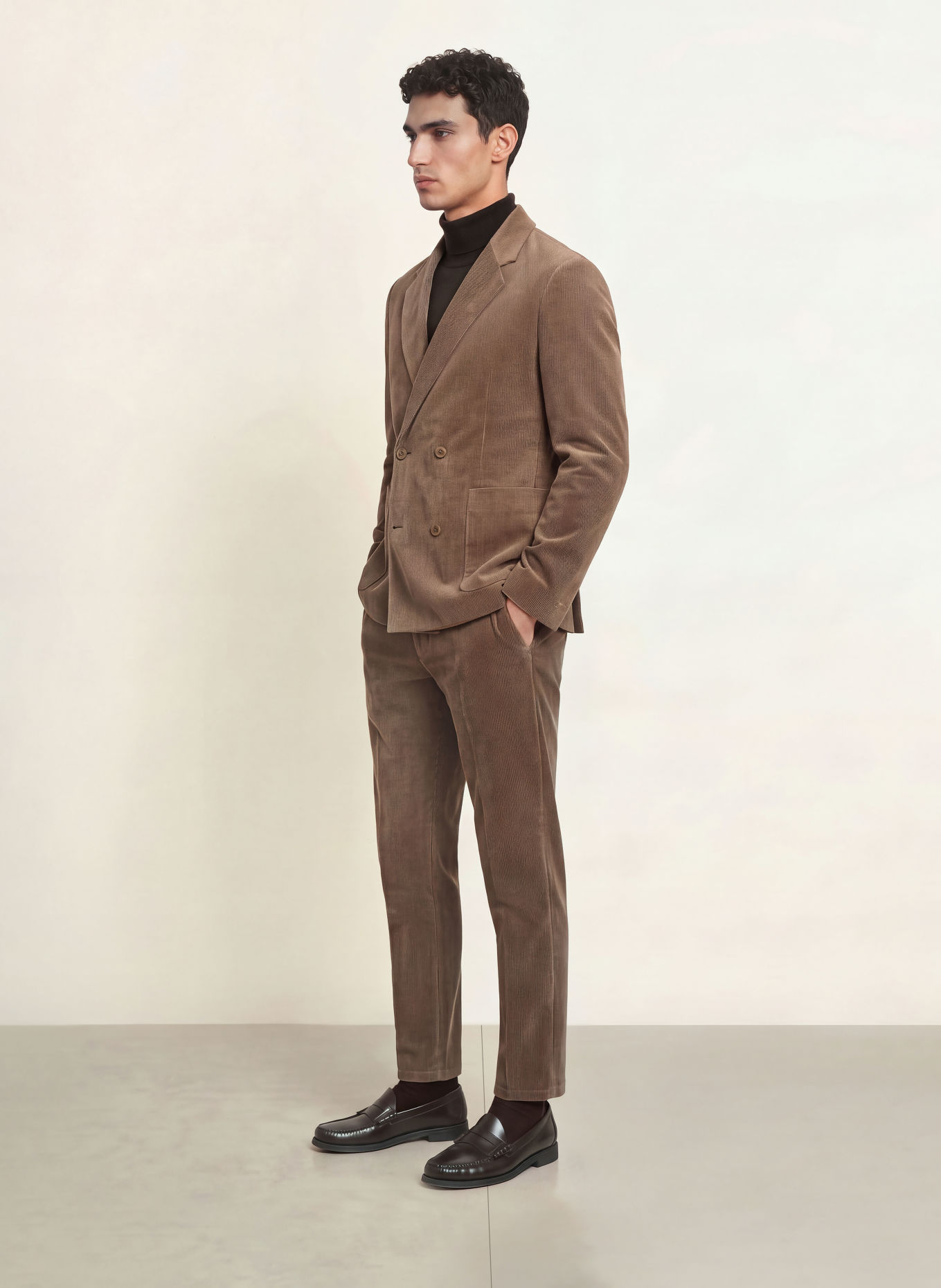 DRYKORN Veste en velours côtelé DOMARO, coupe décontractée: 1205 braun