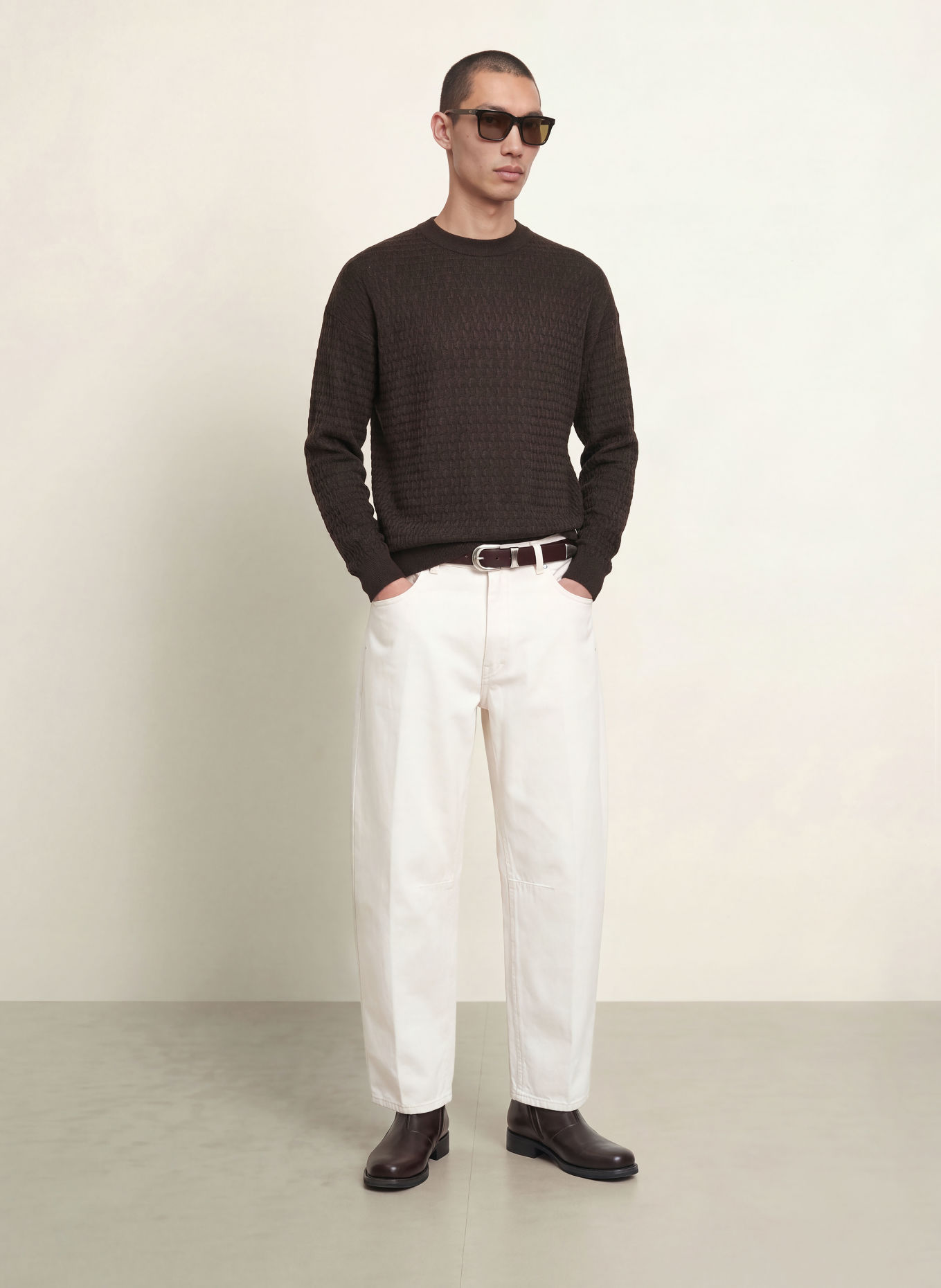 DRYKORN VALDRIK Sweater: DARK BROWN