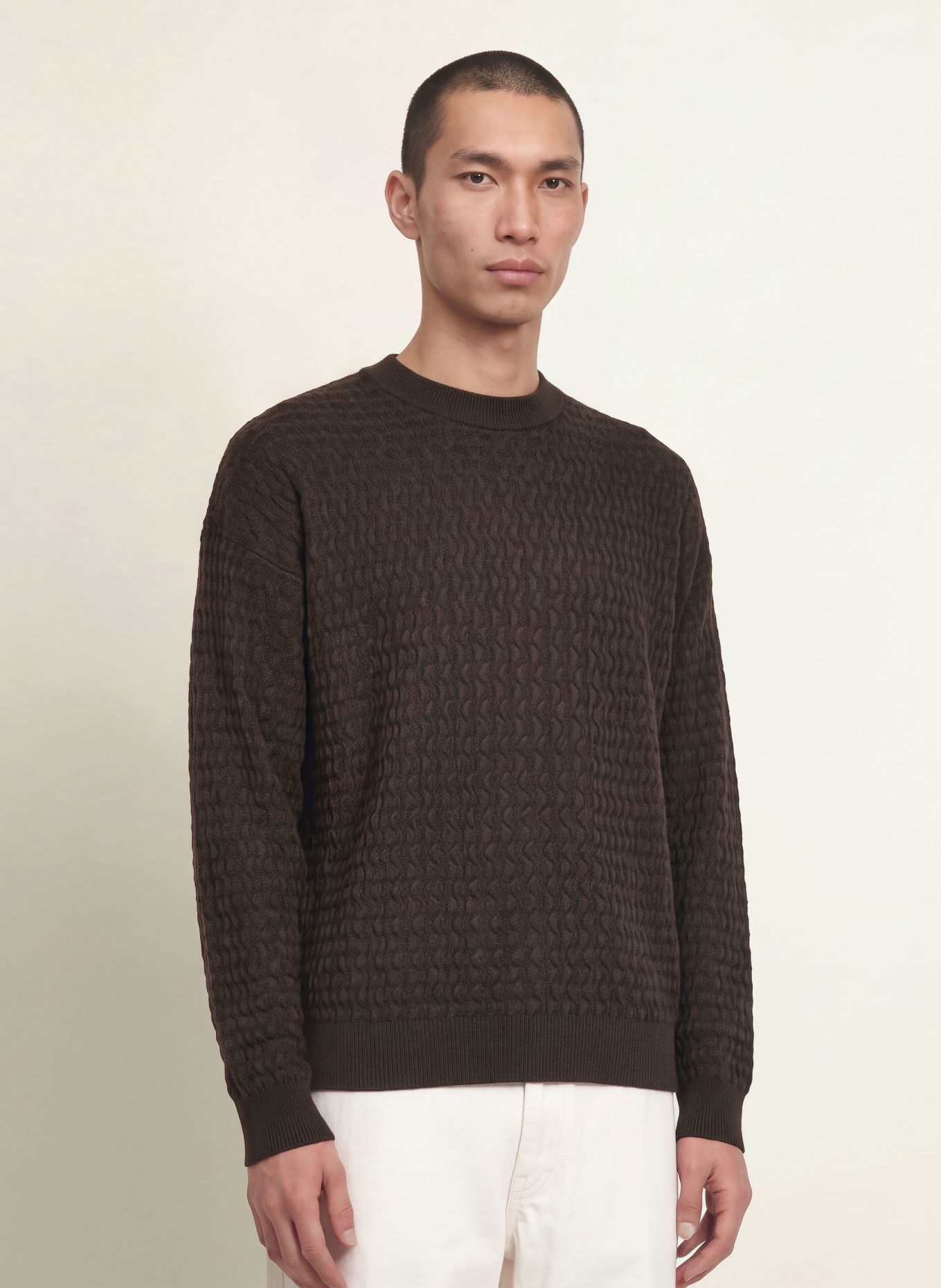 DRYKORN VALDRIK Sweater: DARK BROWN