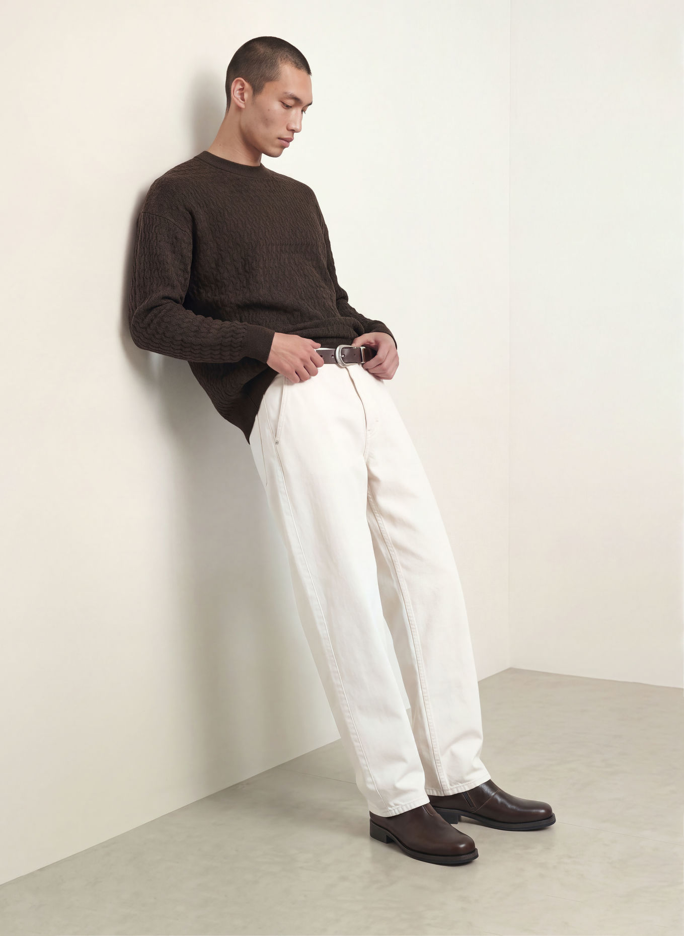 DRYKORN VALDRIK Sweater: DARK BROWN