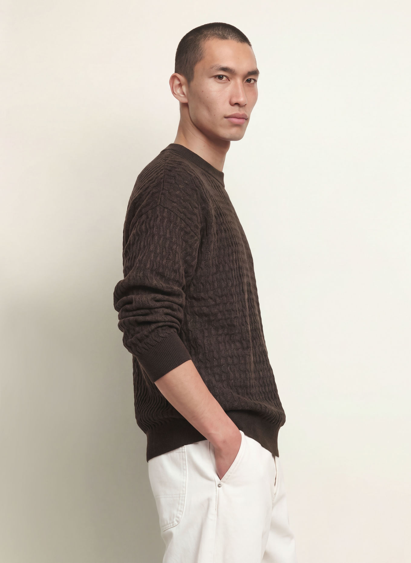 DRYKORN VALDRIK Sweater: DARK BROWN