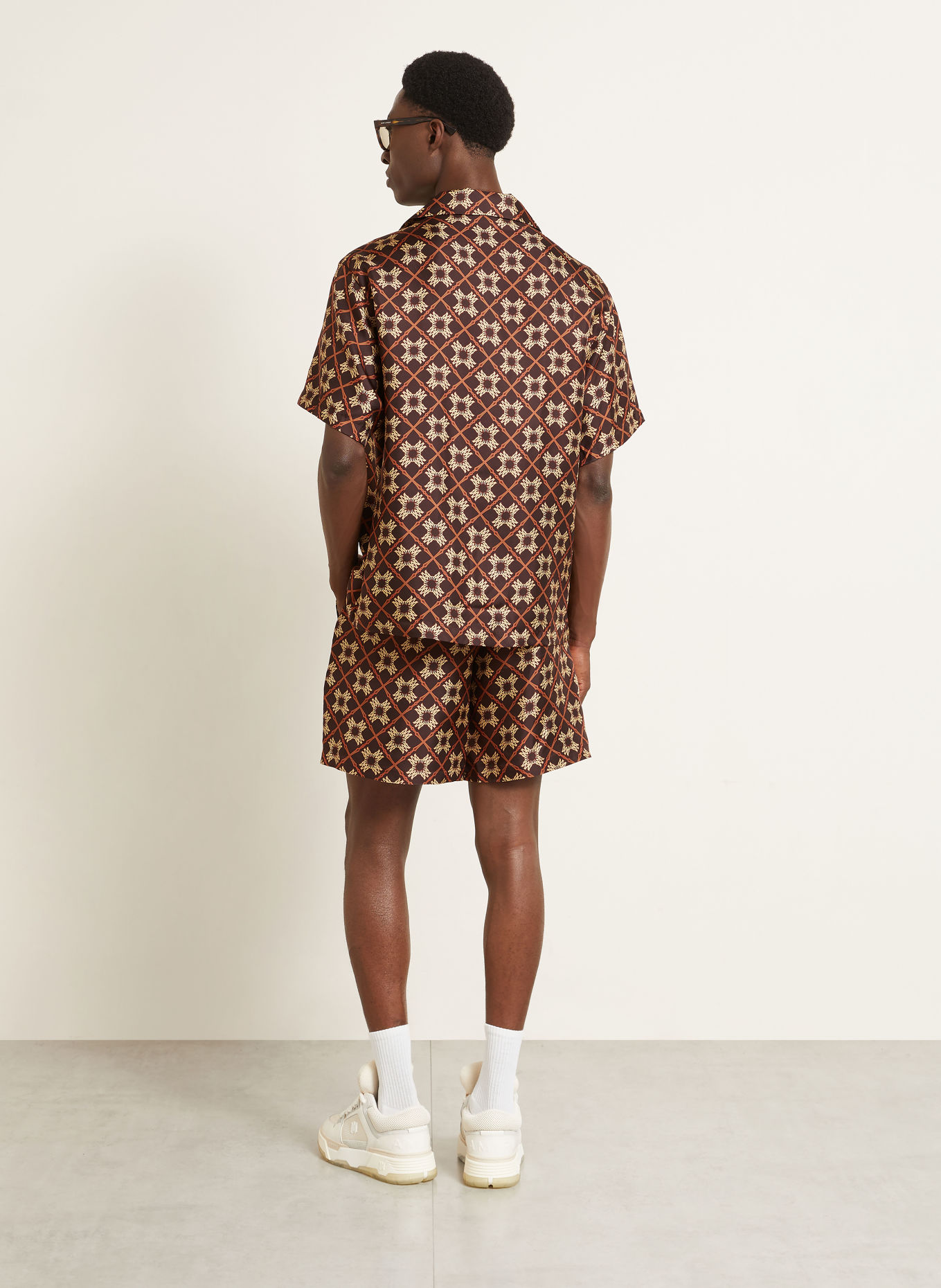 AMIRI Silk shorts: BROWN / LIGHT BROWN / DARK ORANGE