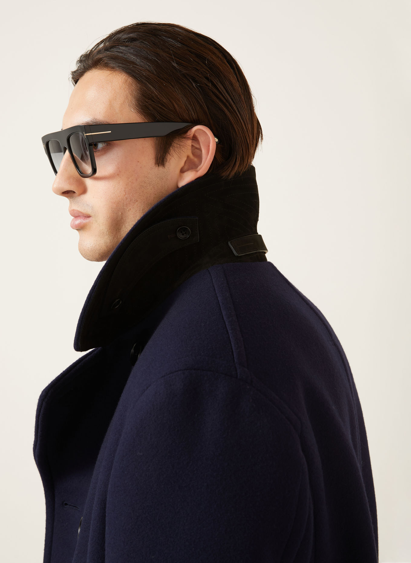 TOM FORD Pea coat: DARK BLUE