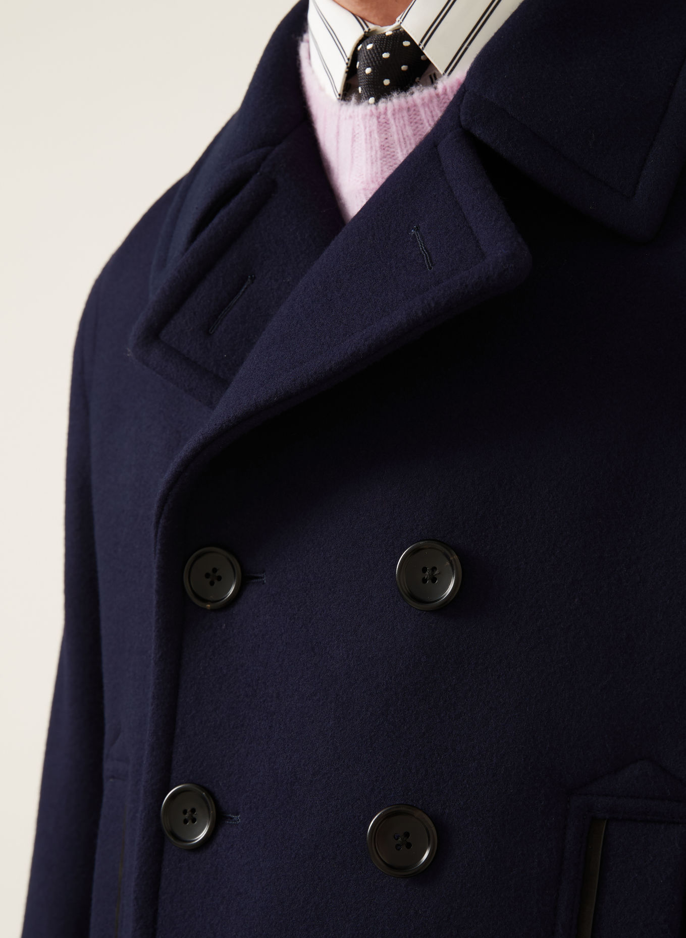 TOM FORD Pea coat: DARK BLUE