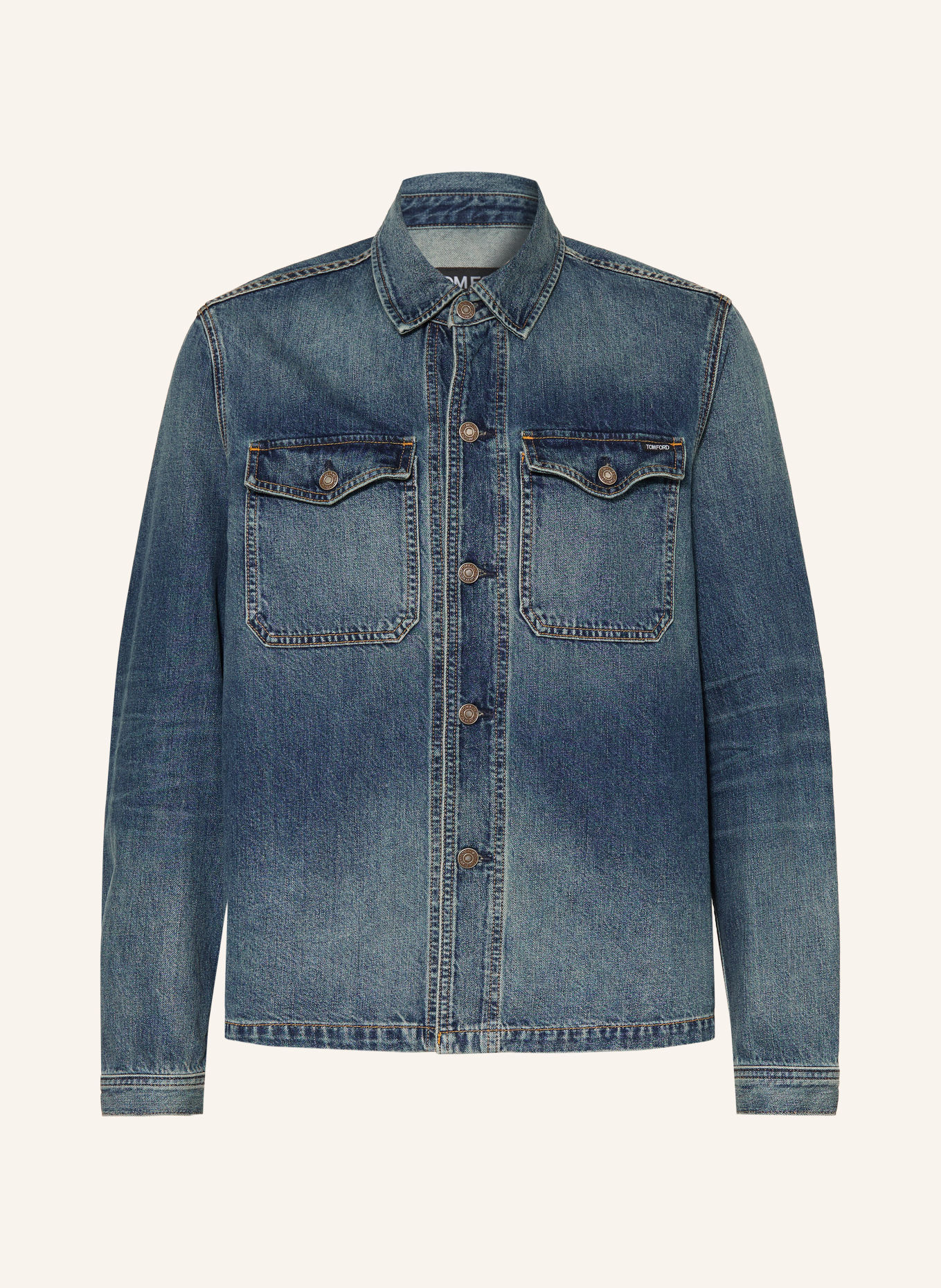 TOM FORD Jeans Overshirt: BLUE