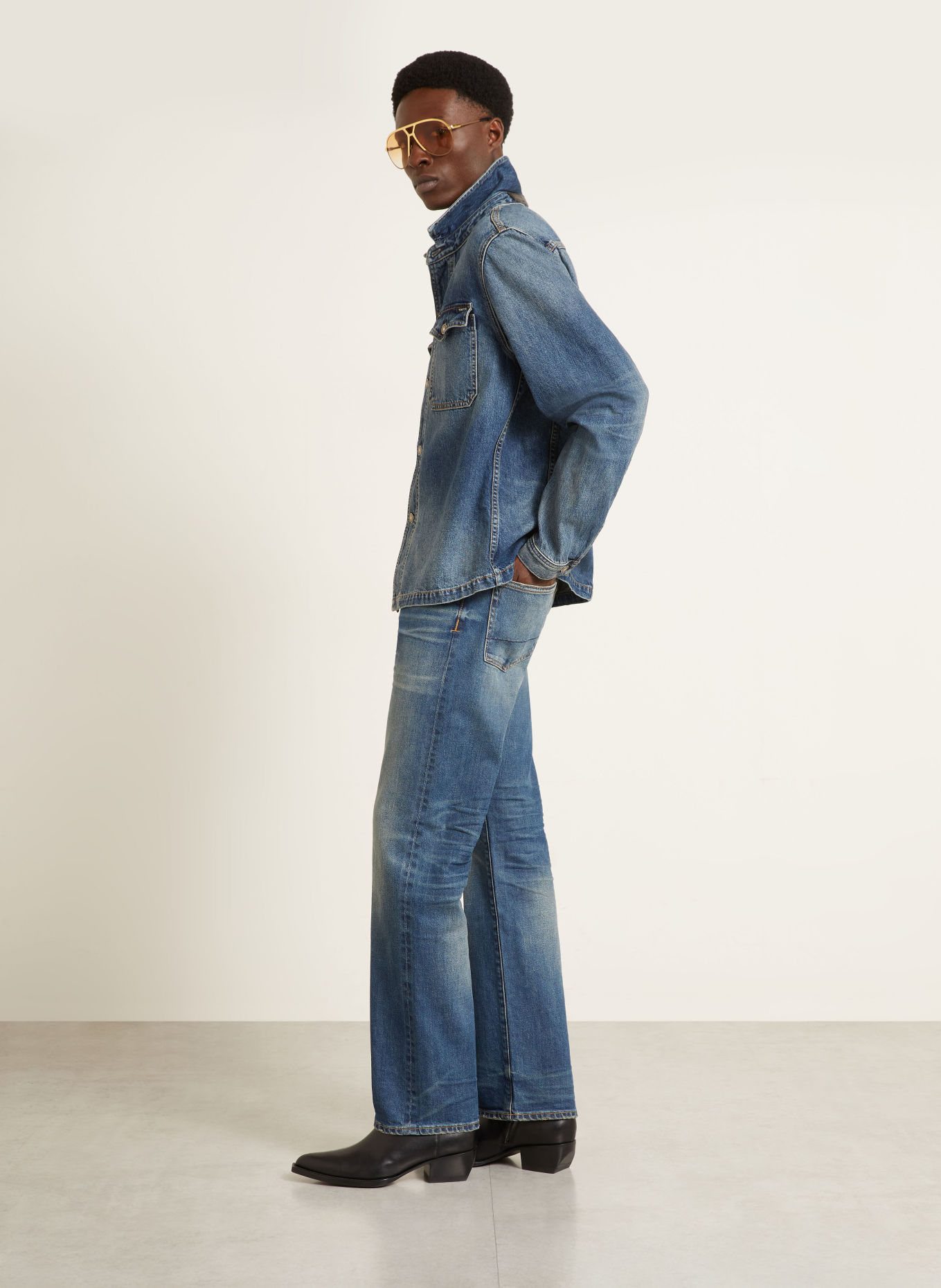 TOM FORD Regular-Fit Jeans: UBN WASHED INDIGO