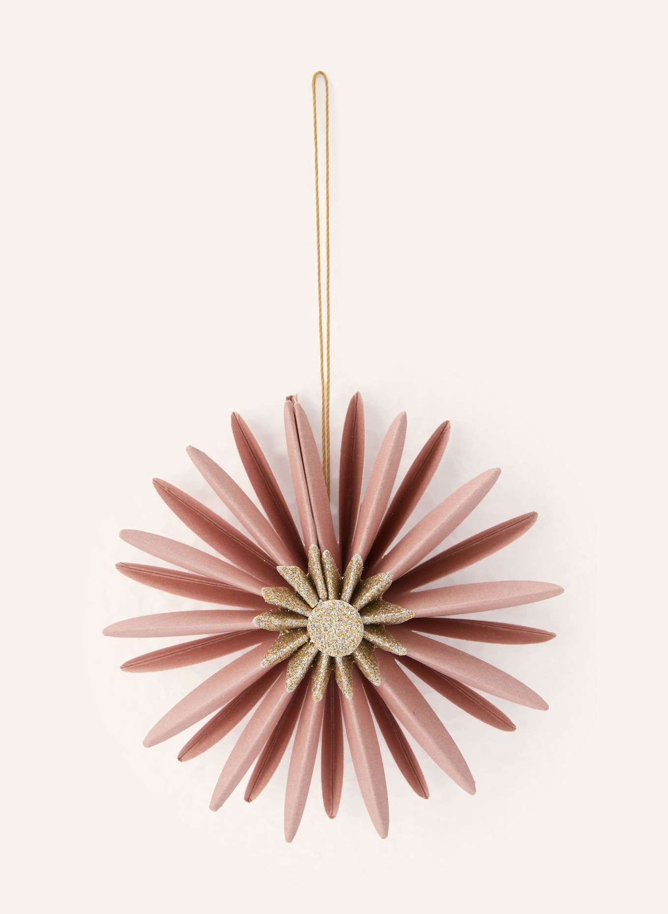 house doctor Set of 6 Decorative Ornaments by HDSTARI: SALMON / GOLD