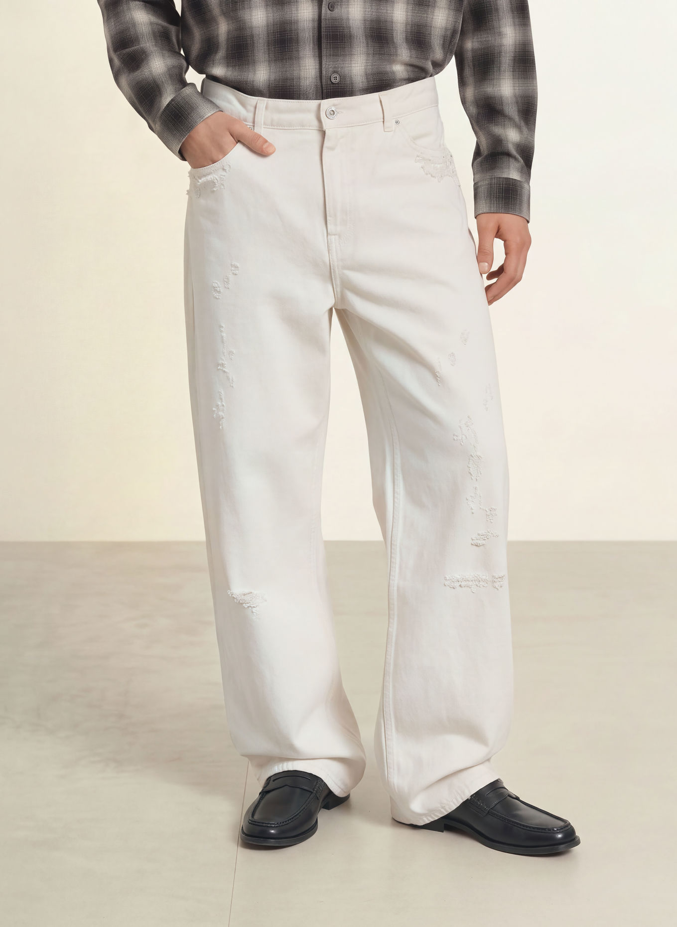 OUR LEGACY Jean VAST CUT, coupe large et ample: Old Chalk Wash