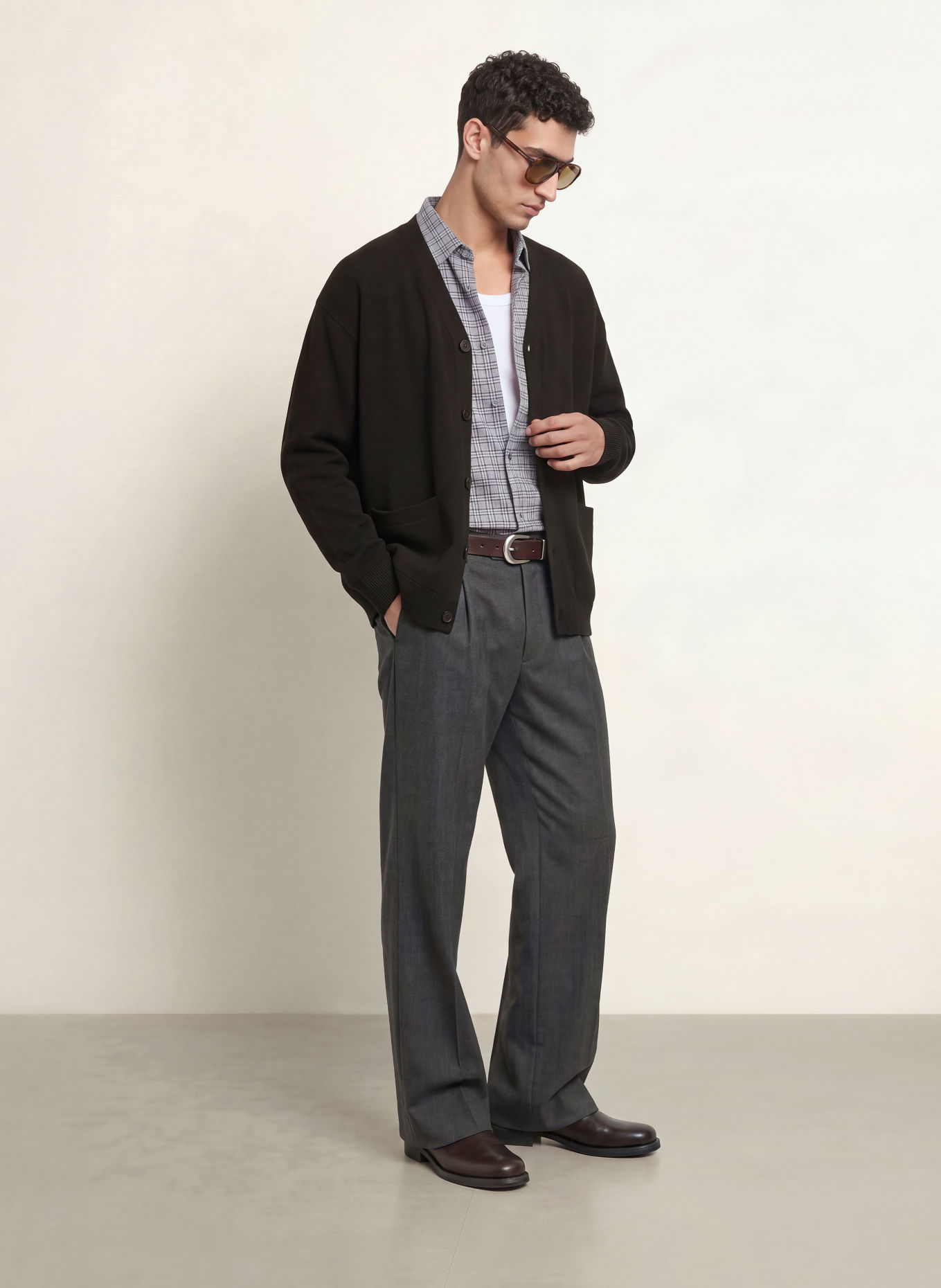 DRYKORN THEELO Cardigan: BLACK