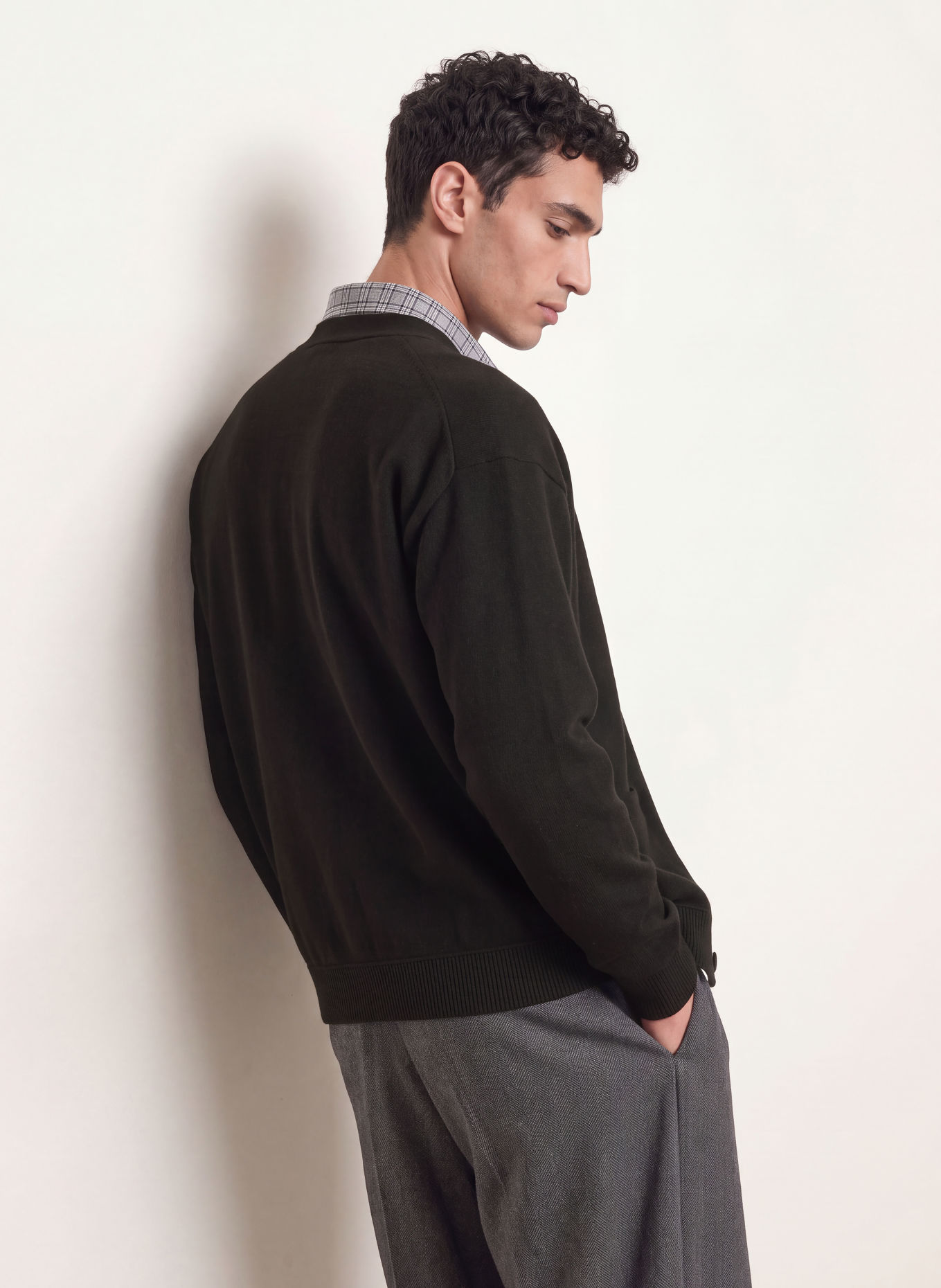 DRYKORN THEELO Cardigan: BLACK