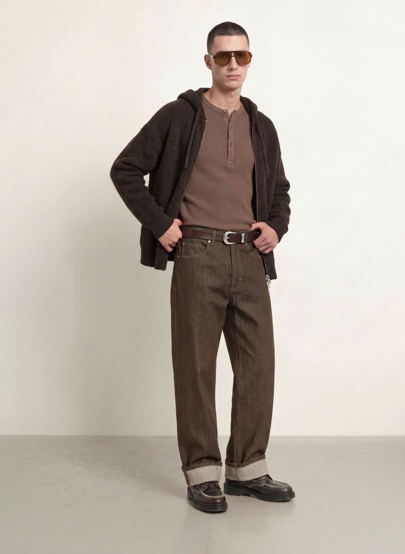DRYKORN Strickjacke KHALIO: DUNKELBRAUN