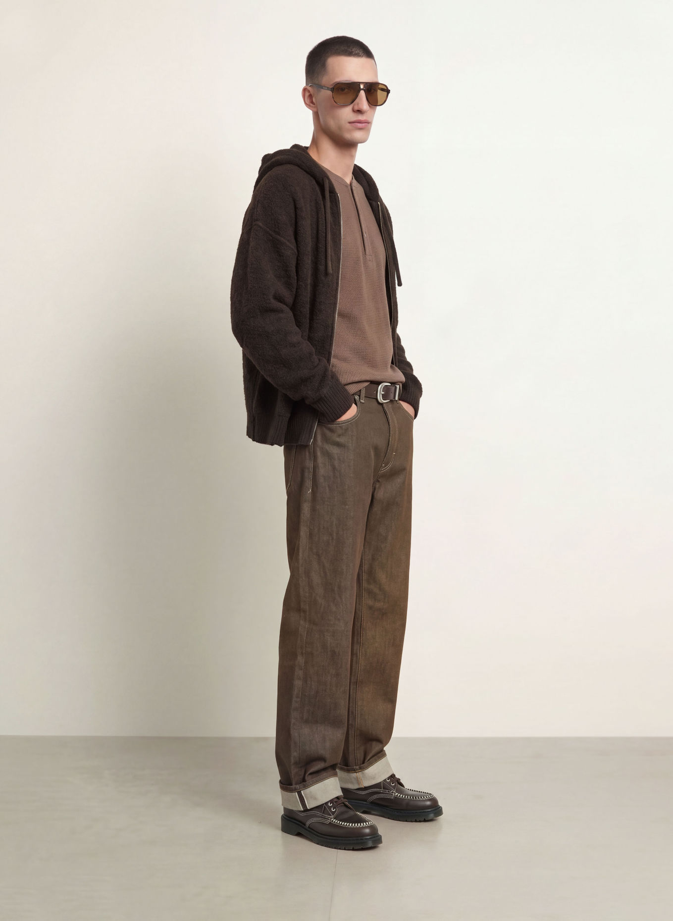 DRYKORN Strickjacke KHALIO: DUNKELBRAUN