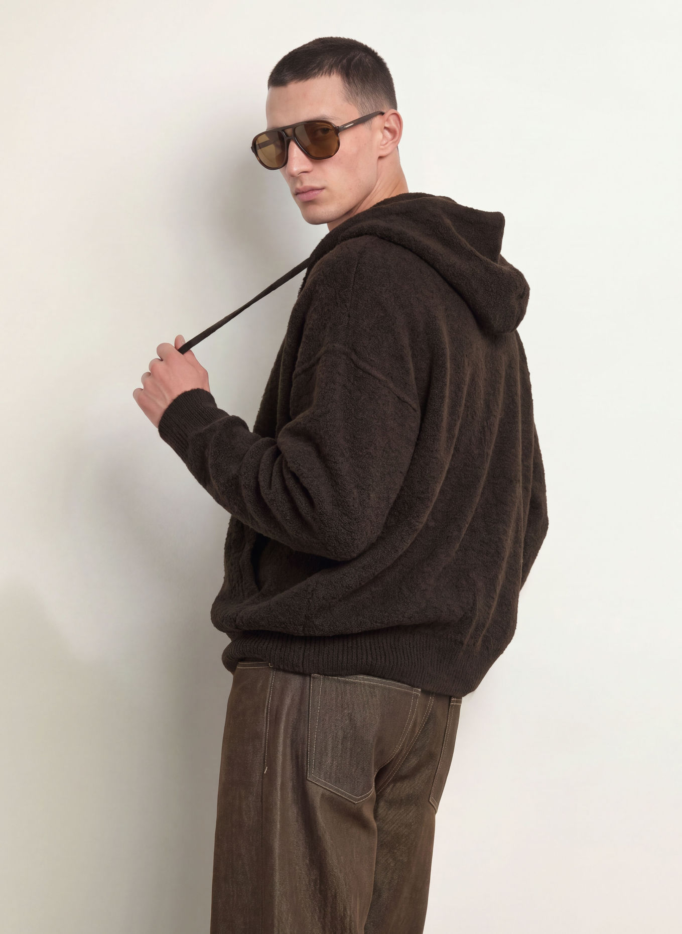 DRYKORN Strickjacke KHALIO: DUNKELBRAUN