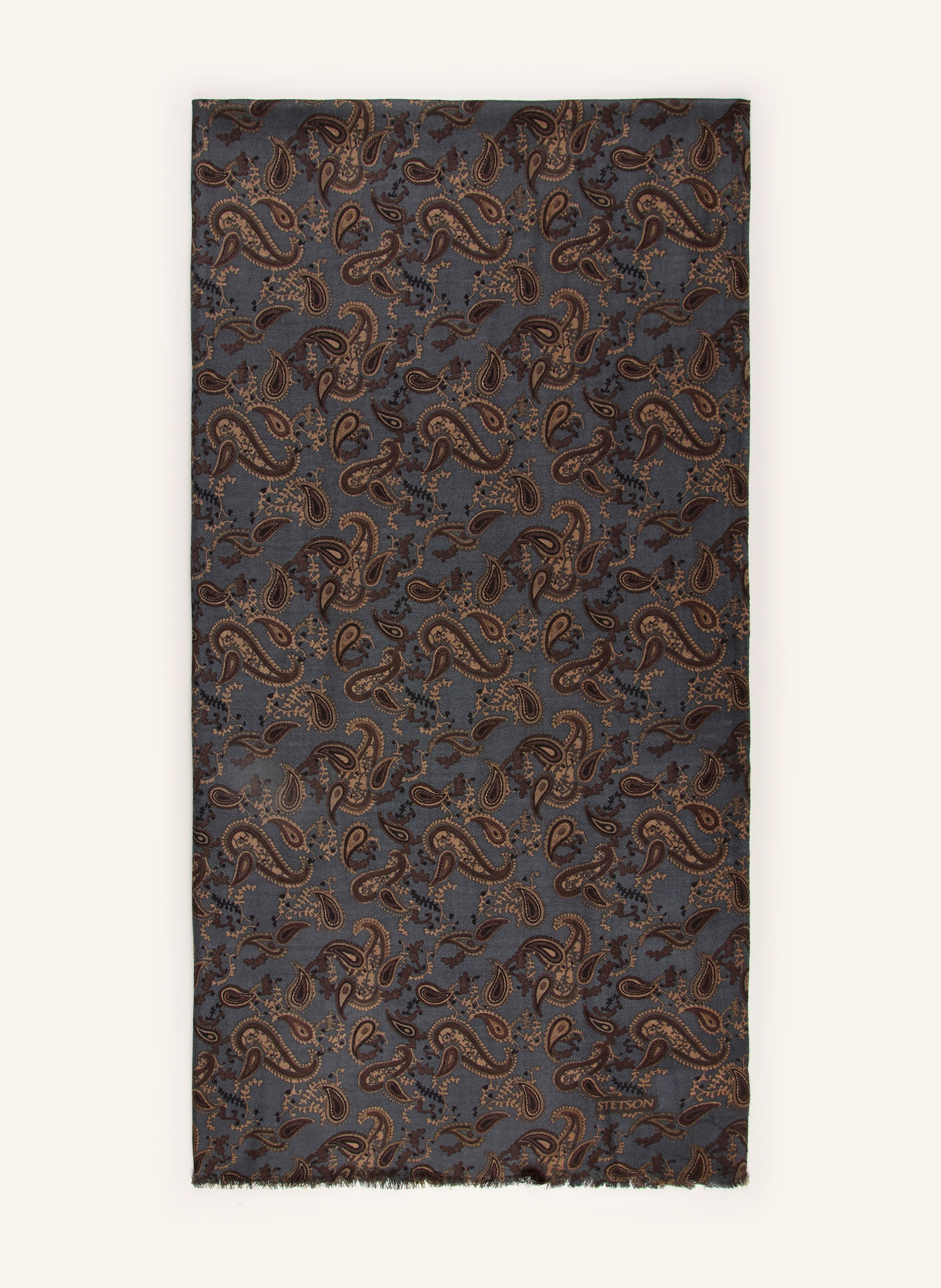 STETSON Sjaal: DONKERBLAUW / BEIGE / PETROL
