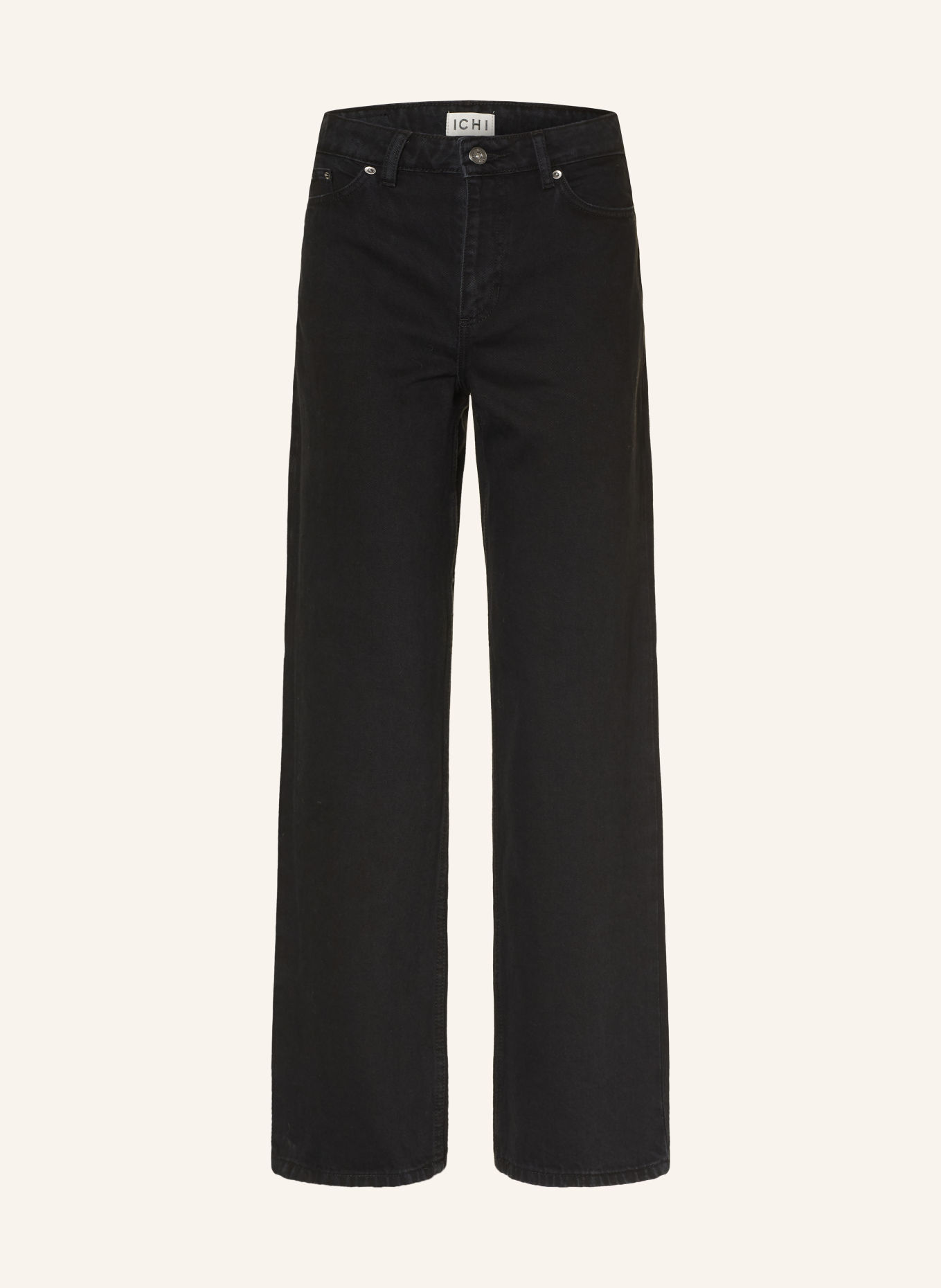 ICHI Wide Leg Jeans IHJULIA: 200341 Washed black