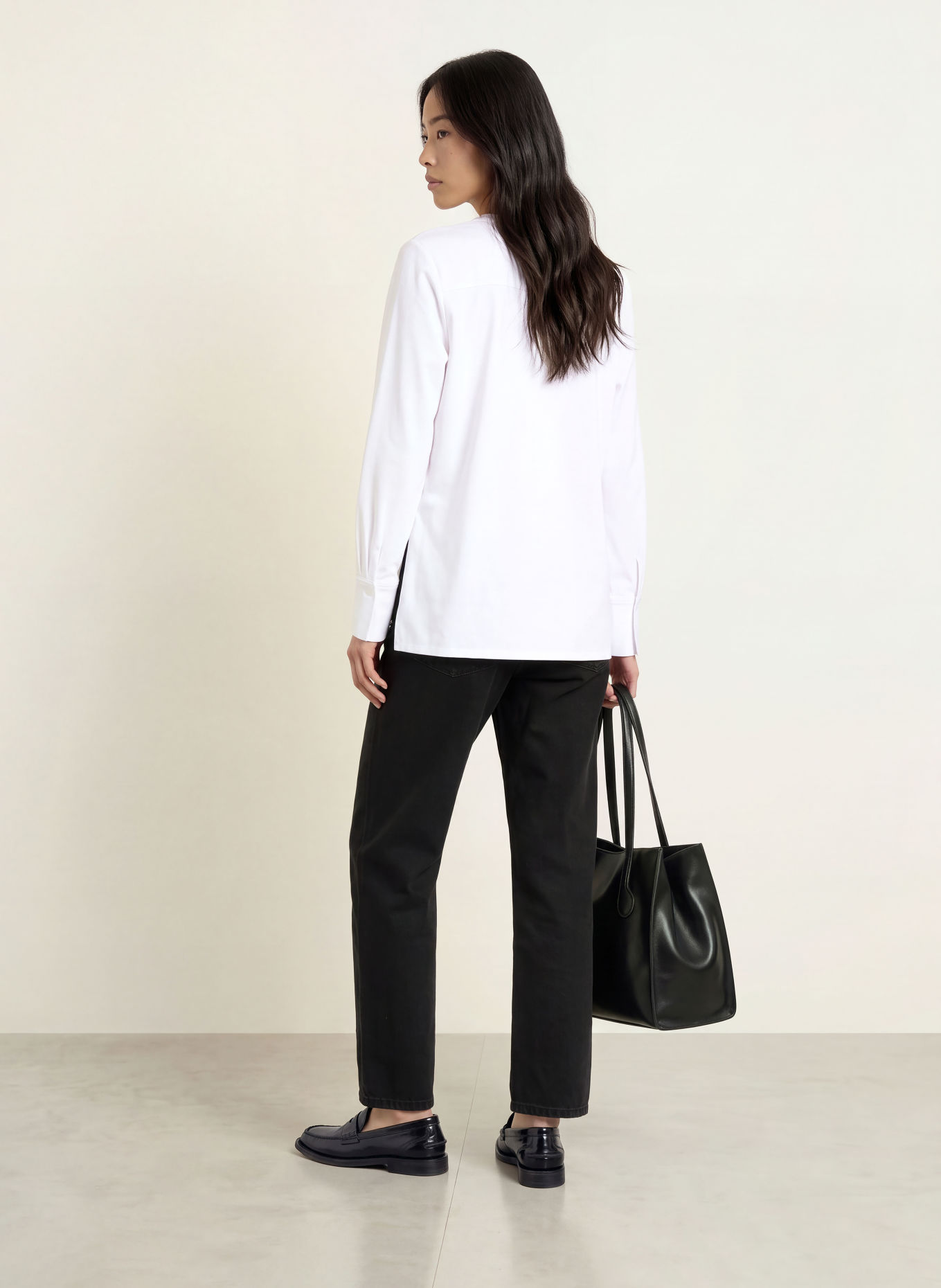 ICHI Wide Leg Jeans IHJULIA: 200341 Washed black